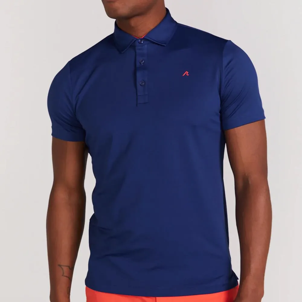 Button - up Redvanly Men's Alpine Polo - Mazarine Blue Static free