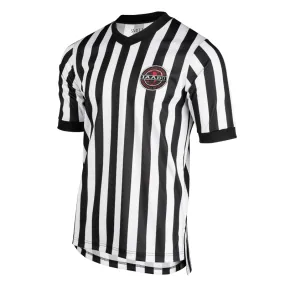 IAABO Logo Men's Referee Shirt w/ Flag on Back Petite Option