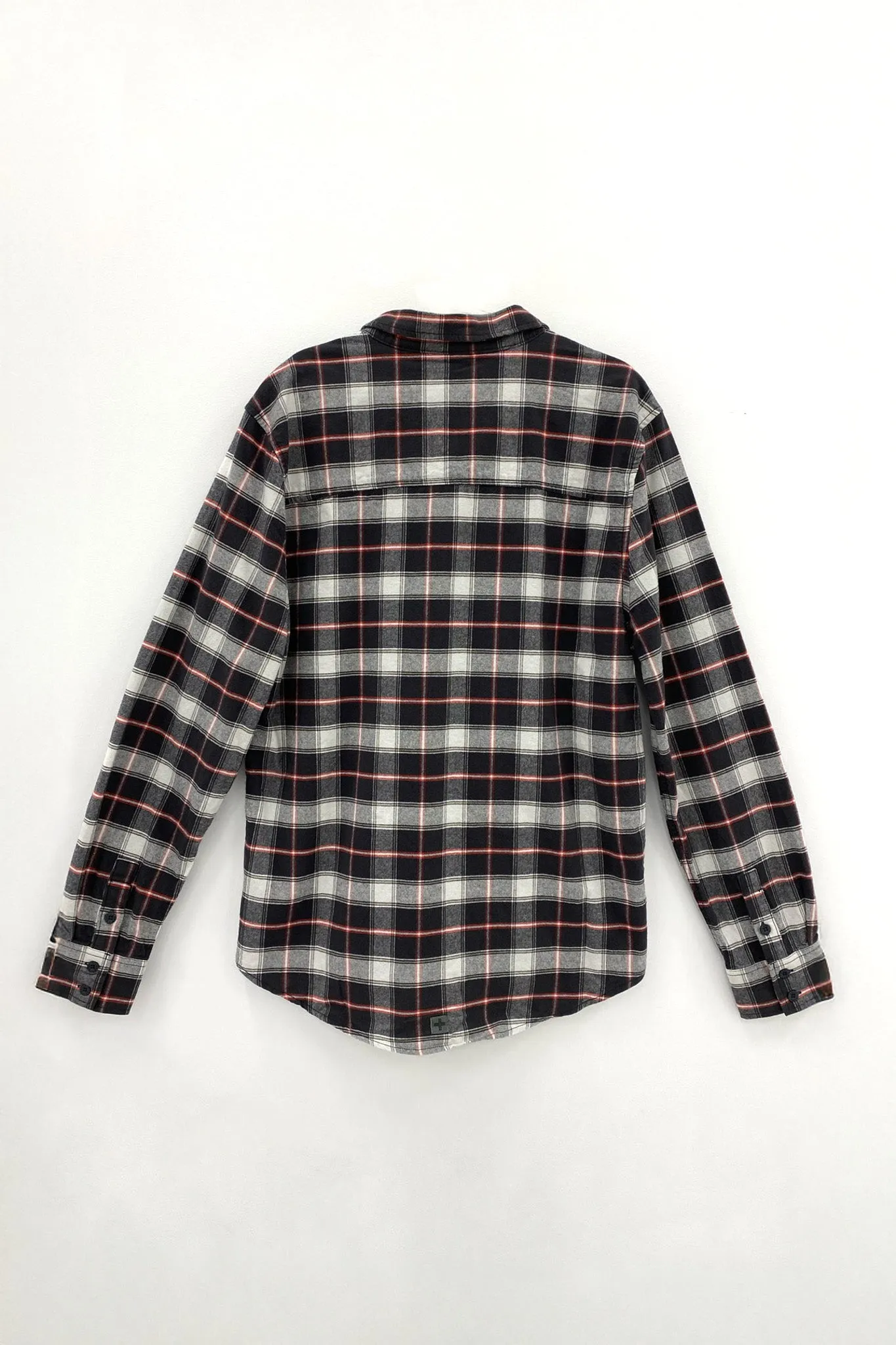 Unknown Long Sleeve Shirt Asphalt Check Cultural Inspired