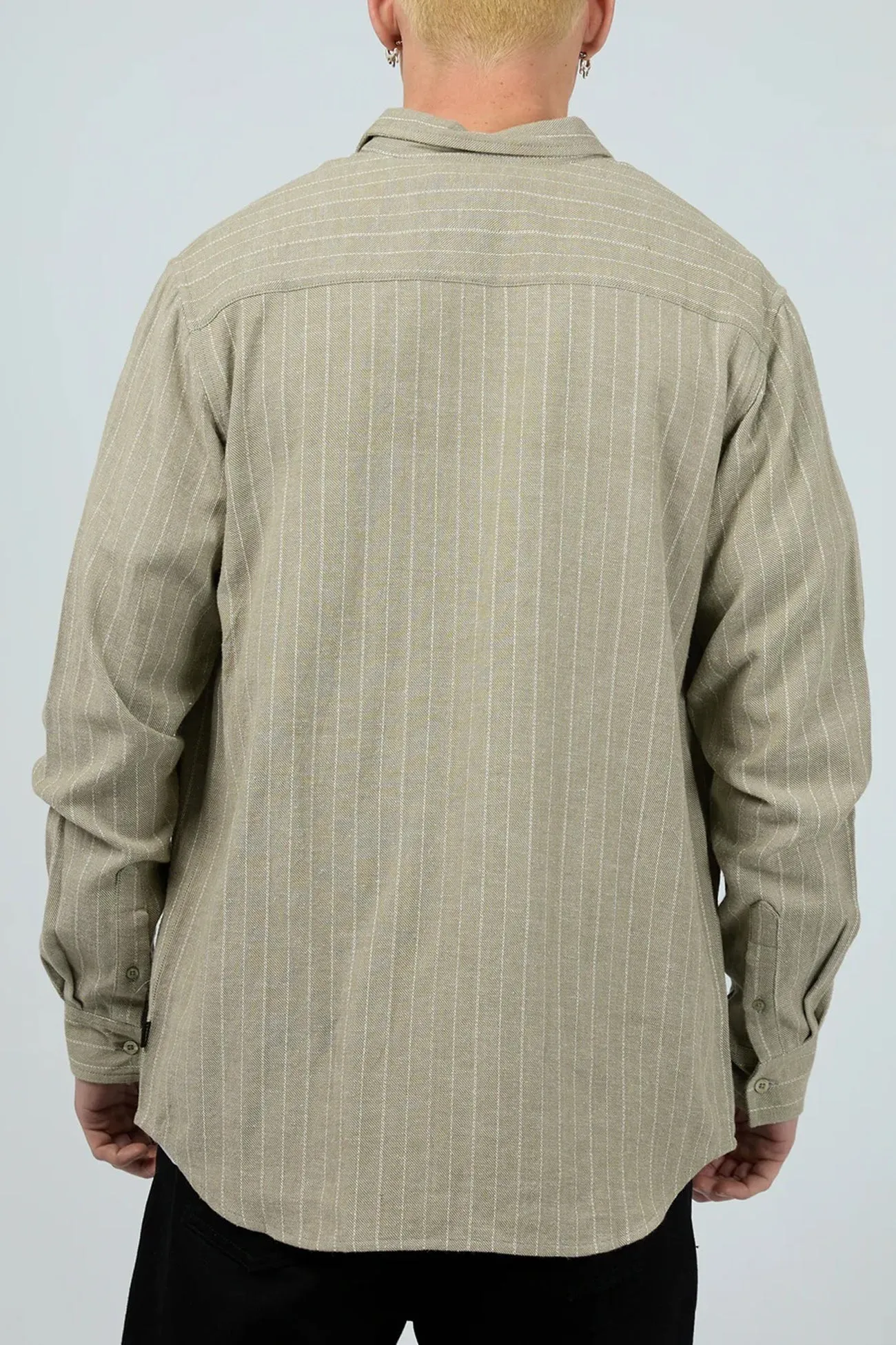 Walker Shirt Khaki Smooth Cotton Blend