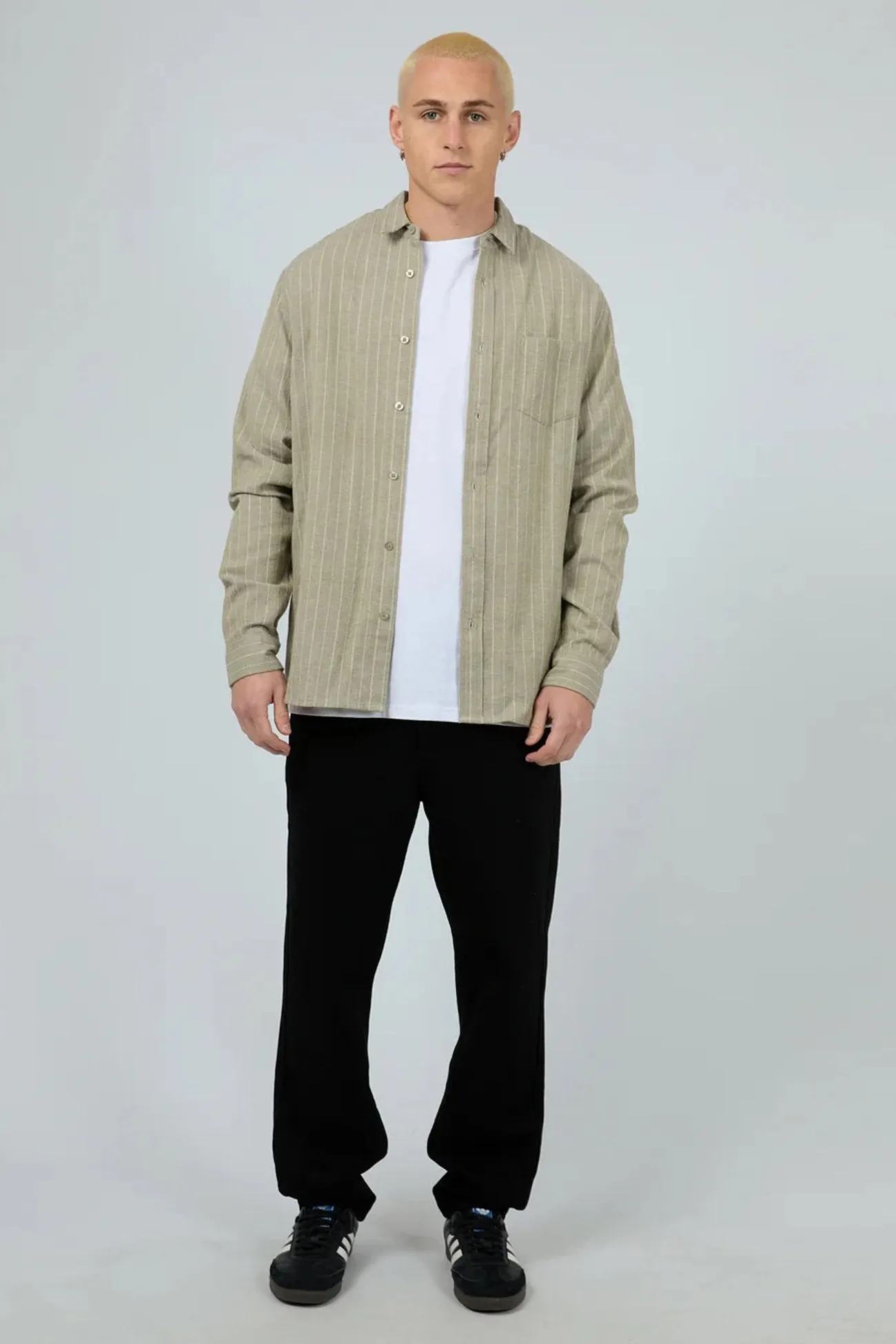 Ruffle Edge Walker Shirt Khaki