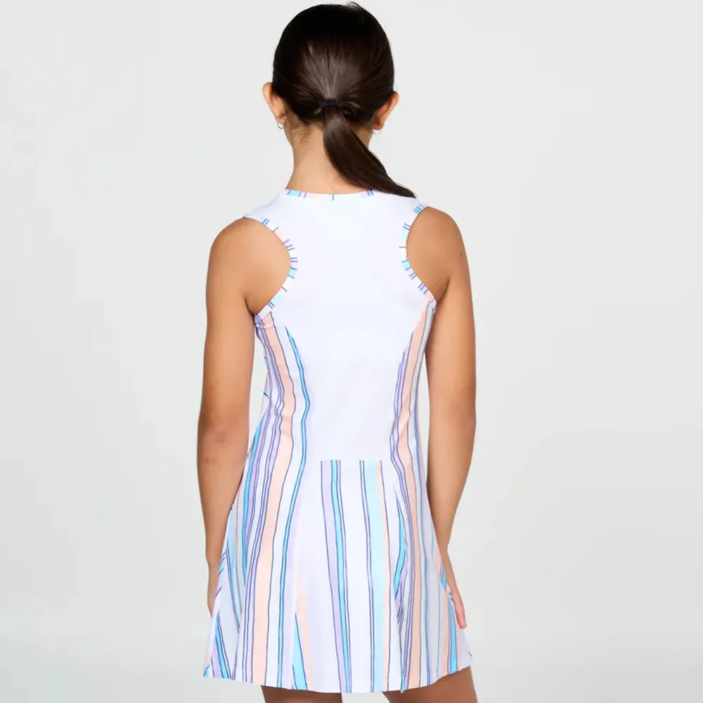 Sofibella Girl's Fun Stripes Dress - Fun Stripes Multi Colour Acrylic