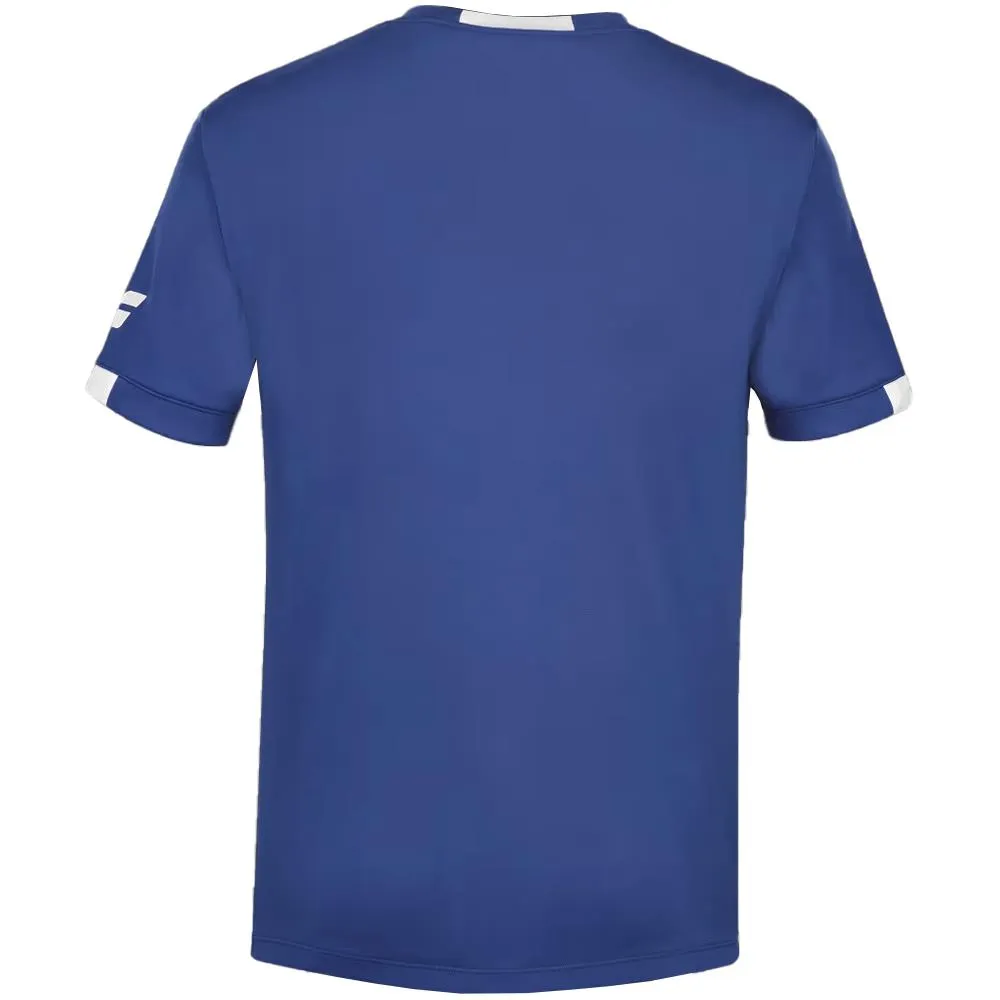 Modern Look Detachable Hood Babolat Boys Play Crew Neck Tee - Sodalite Blue