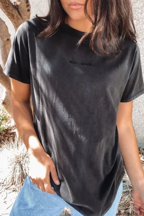 BZ Tonal Tee Washed Black Cozy Layers Active Comfort