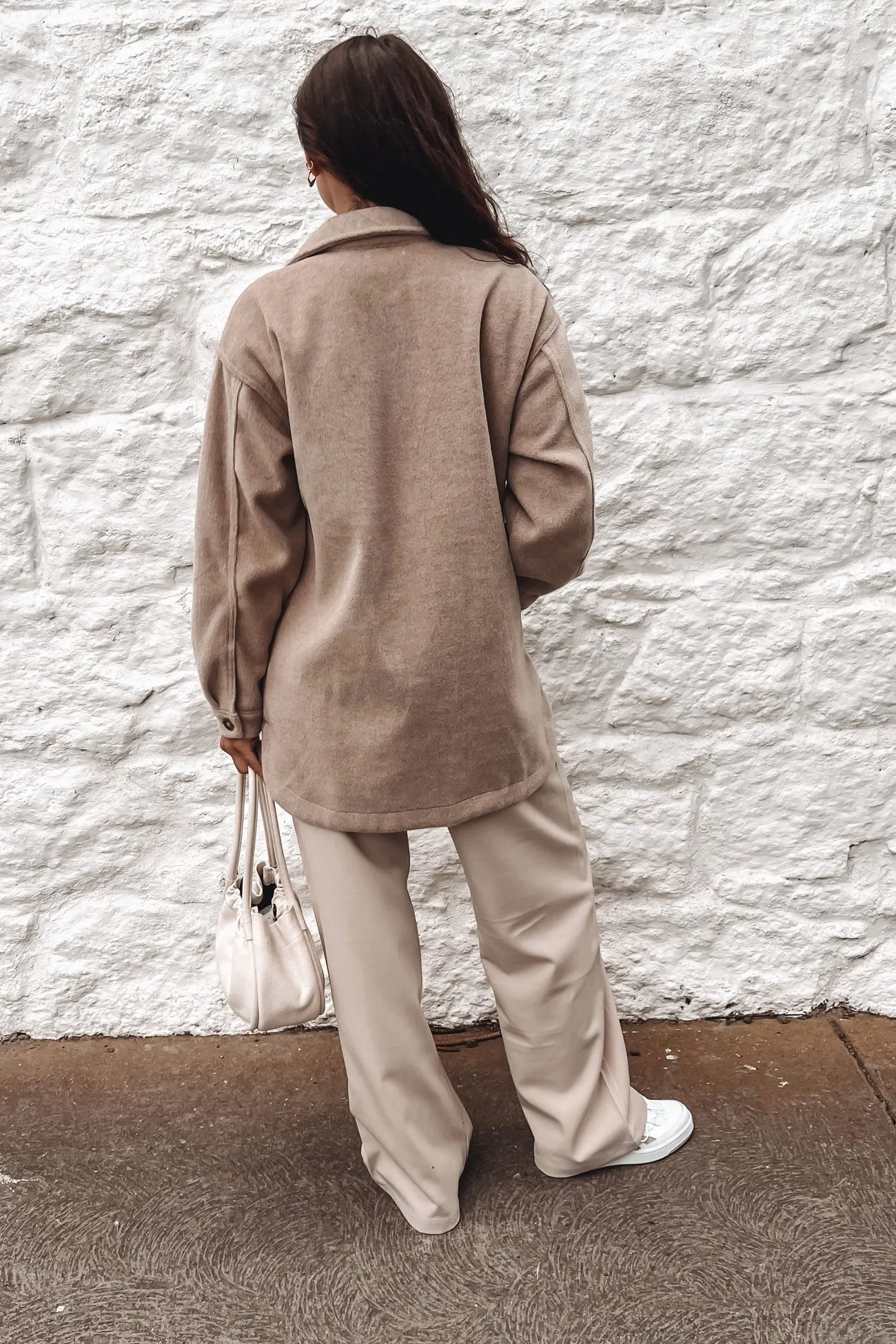 retro look Cameron Pocket Jacket Taupe