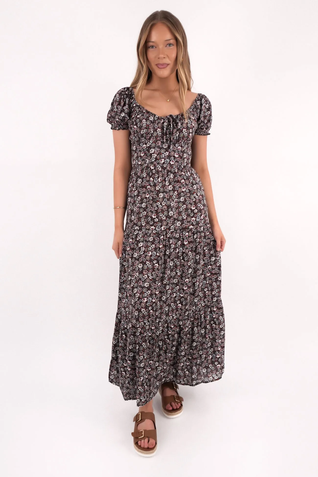 Dinner Outfit Carrie Maxi Dress Print