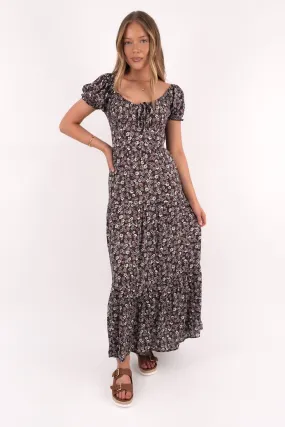Carrie Maxi Dress Print Tiered Skirt