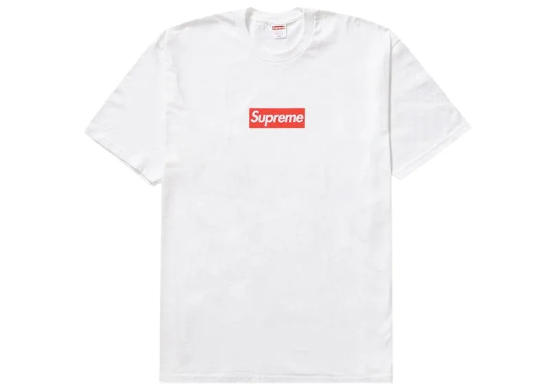 Supreme West Hollywood Box Logo Tee White loops Embellished Details