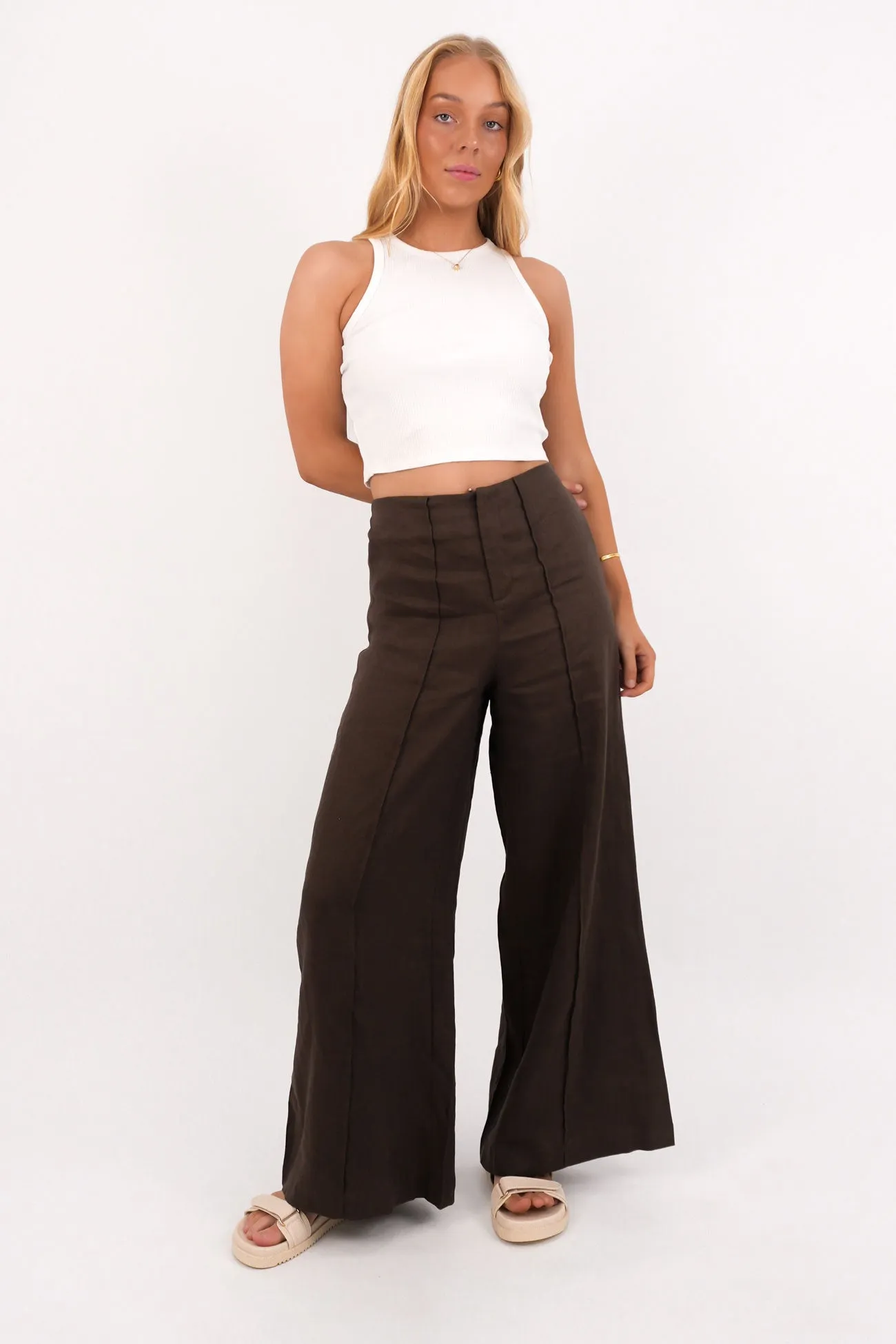 Cassia Pant Brown Chilly Weather Wear