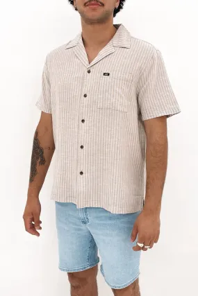 Casual Elegance Lee Holiday Shirt Sand Stripe