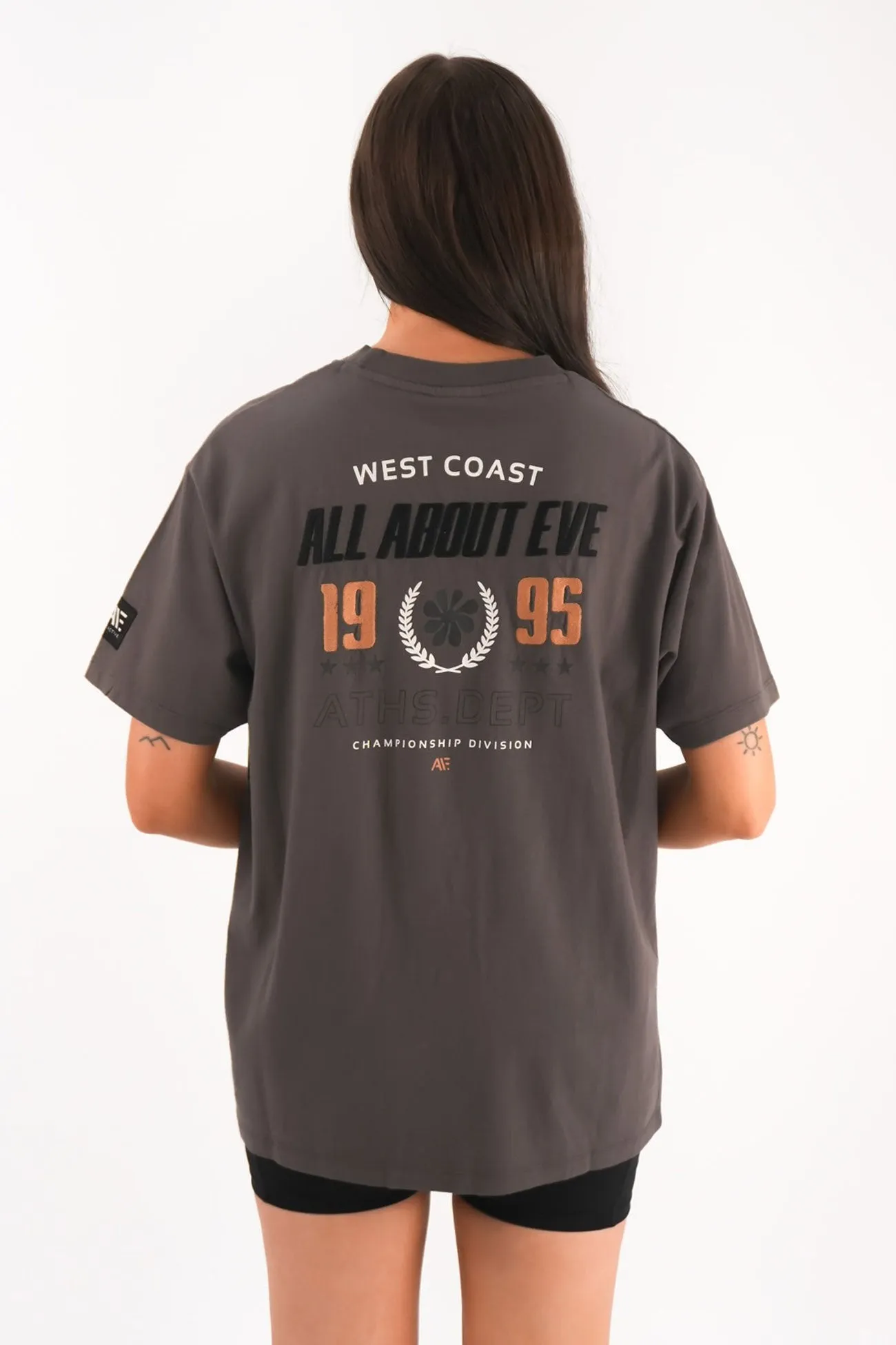 Camping practicality Stylish Day Wear Performance Oversized Tee Charcoal