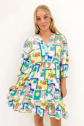 Oaks Mini Dress Amalfi Cinched-Waist Soft touch evening dress