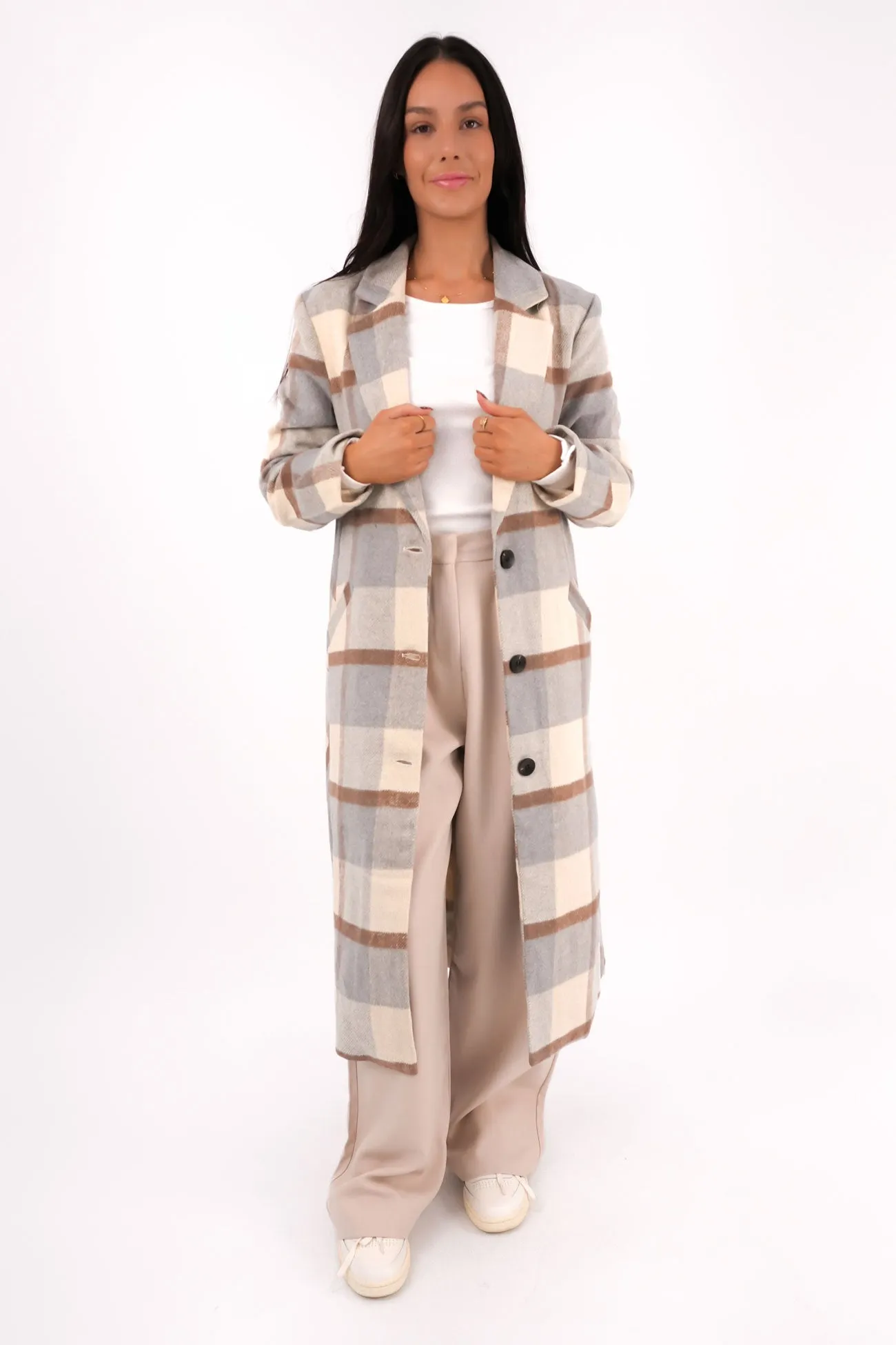 Detachable Lining Daily Essential Catie Coat Grey