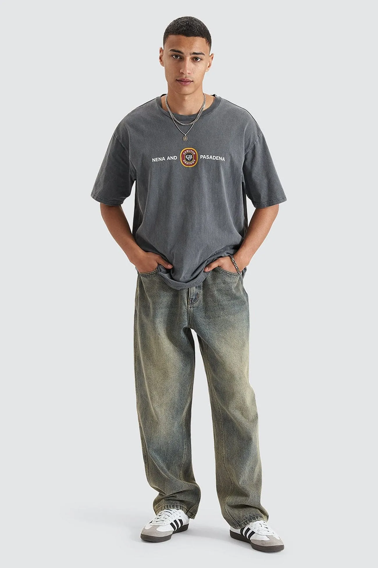 Versatile Piece Centennial Relaxed Box Fit Tee Pigment Asphalt