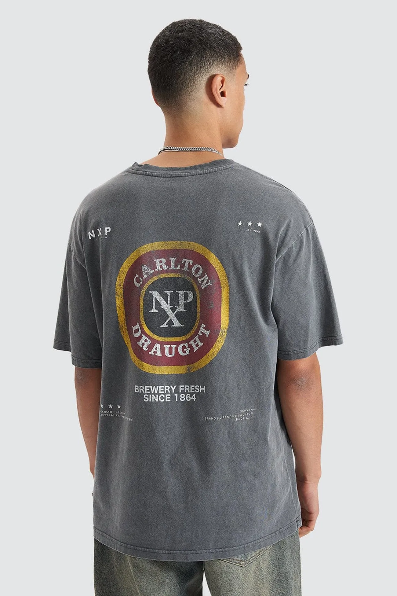 Stylish piece Centennial Relaxed Box Fit Tee Pigment Asphalt