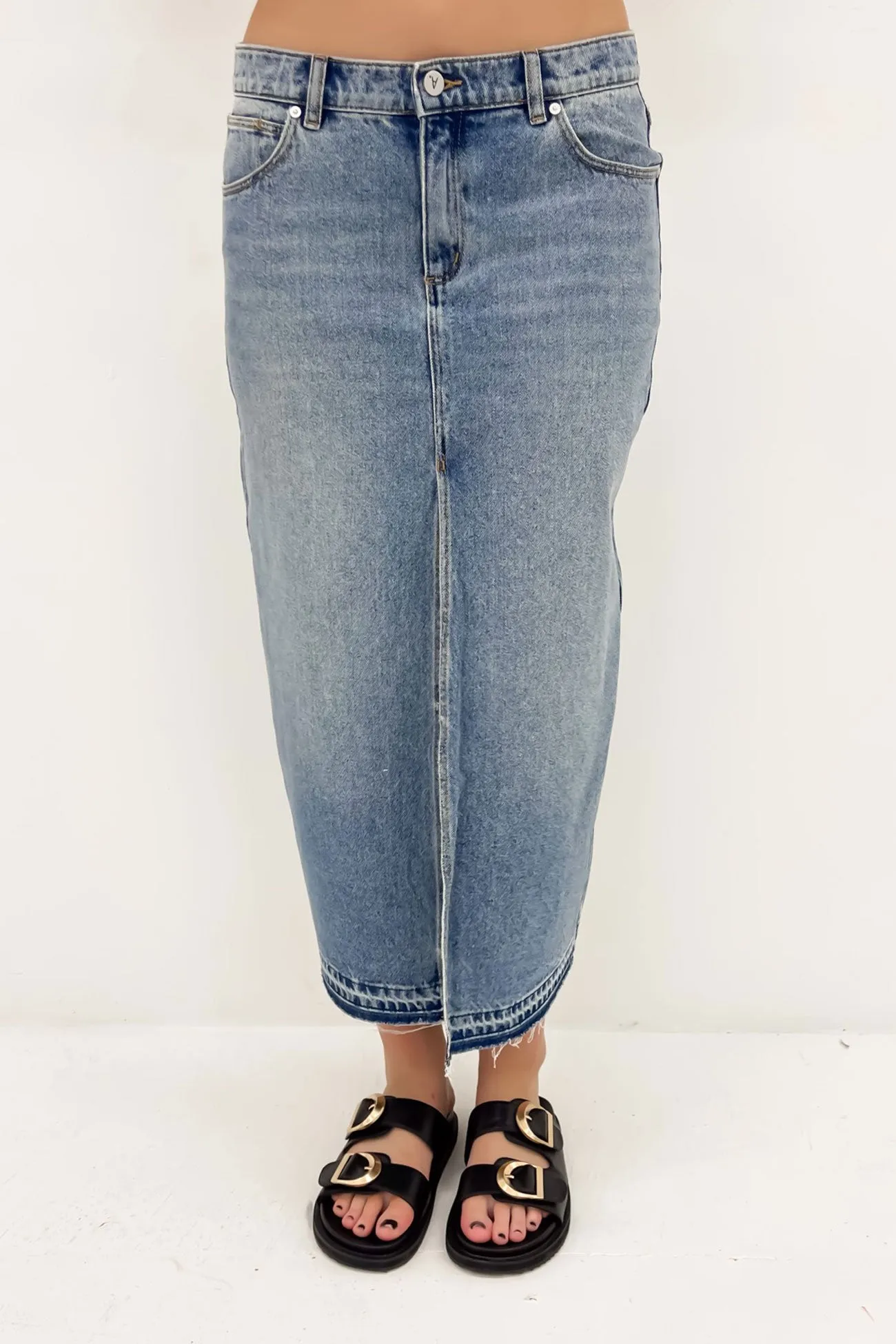A 99 Maxi Skirt Lula Design innovation Button Details