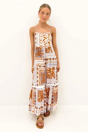 Channing Midi Dress Phoenix Palm Easy Pairing