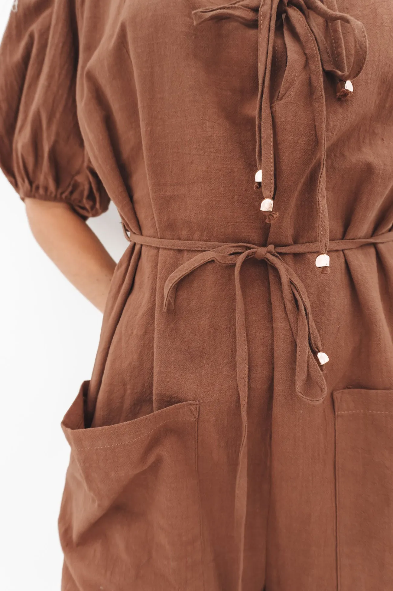 Chantee Playsuit Chocolate Picnic Cozy