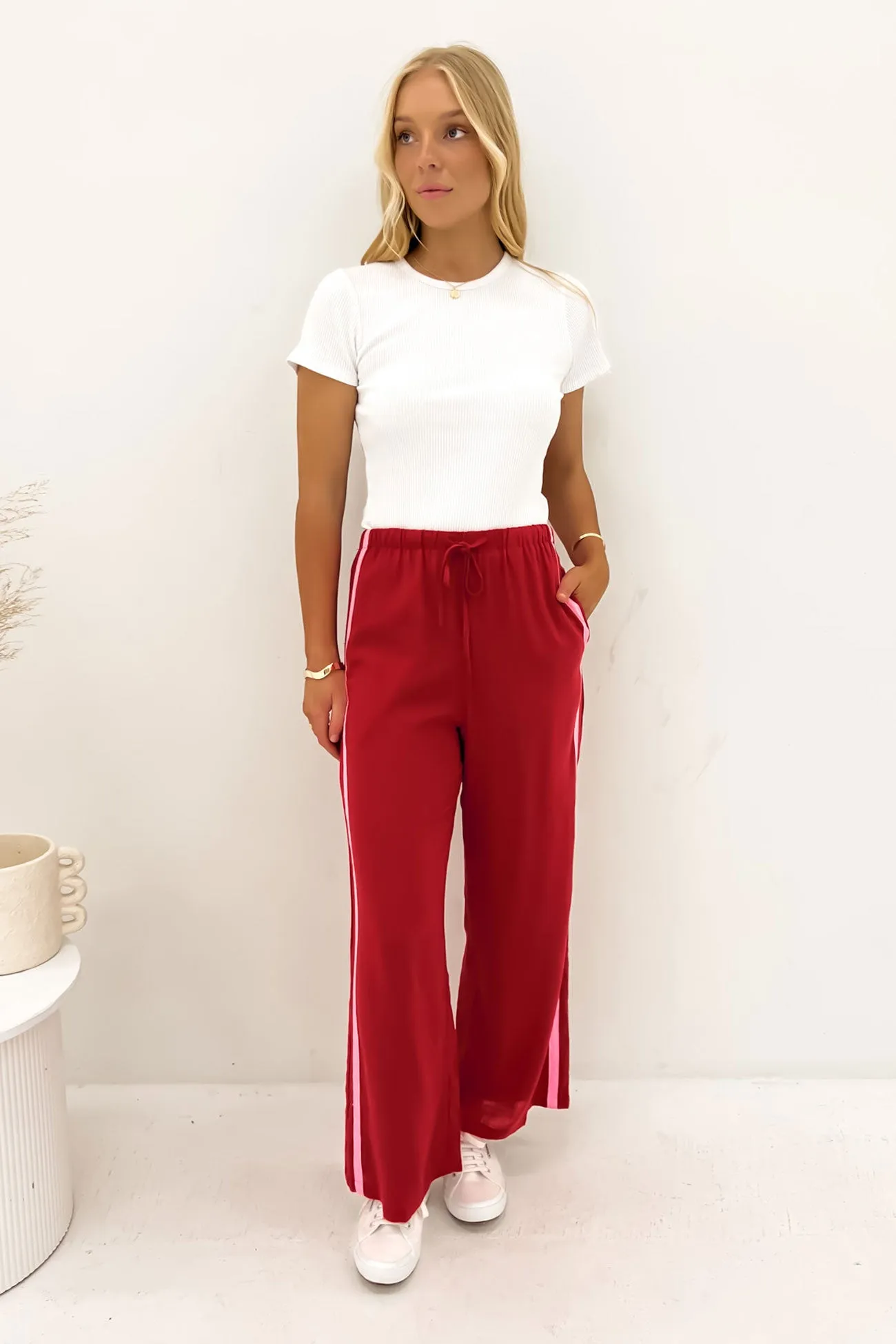 Charlotte Pant Red Basic Look