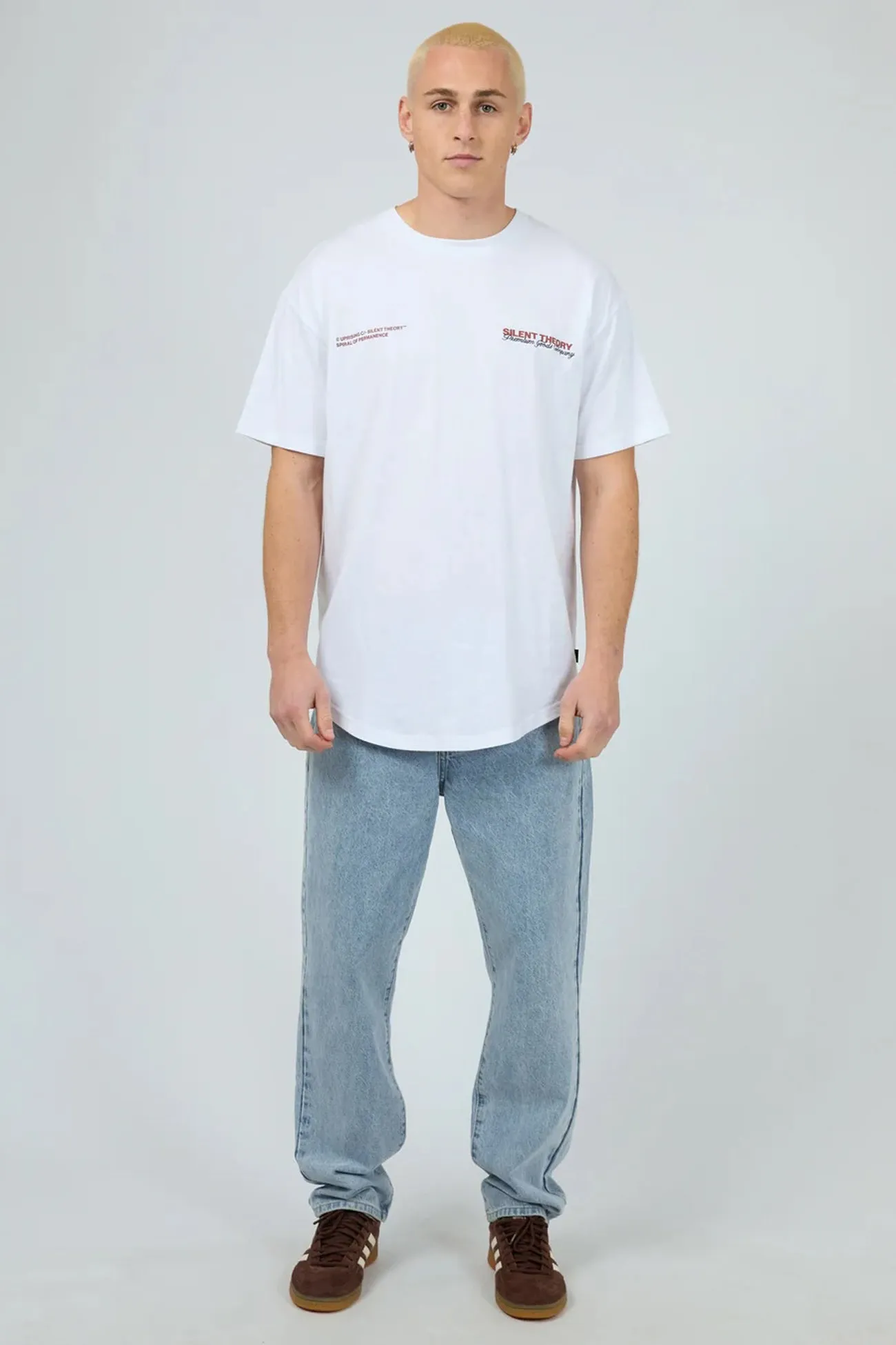 Layered Wear Initials Tee White