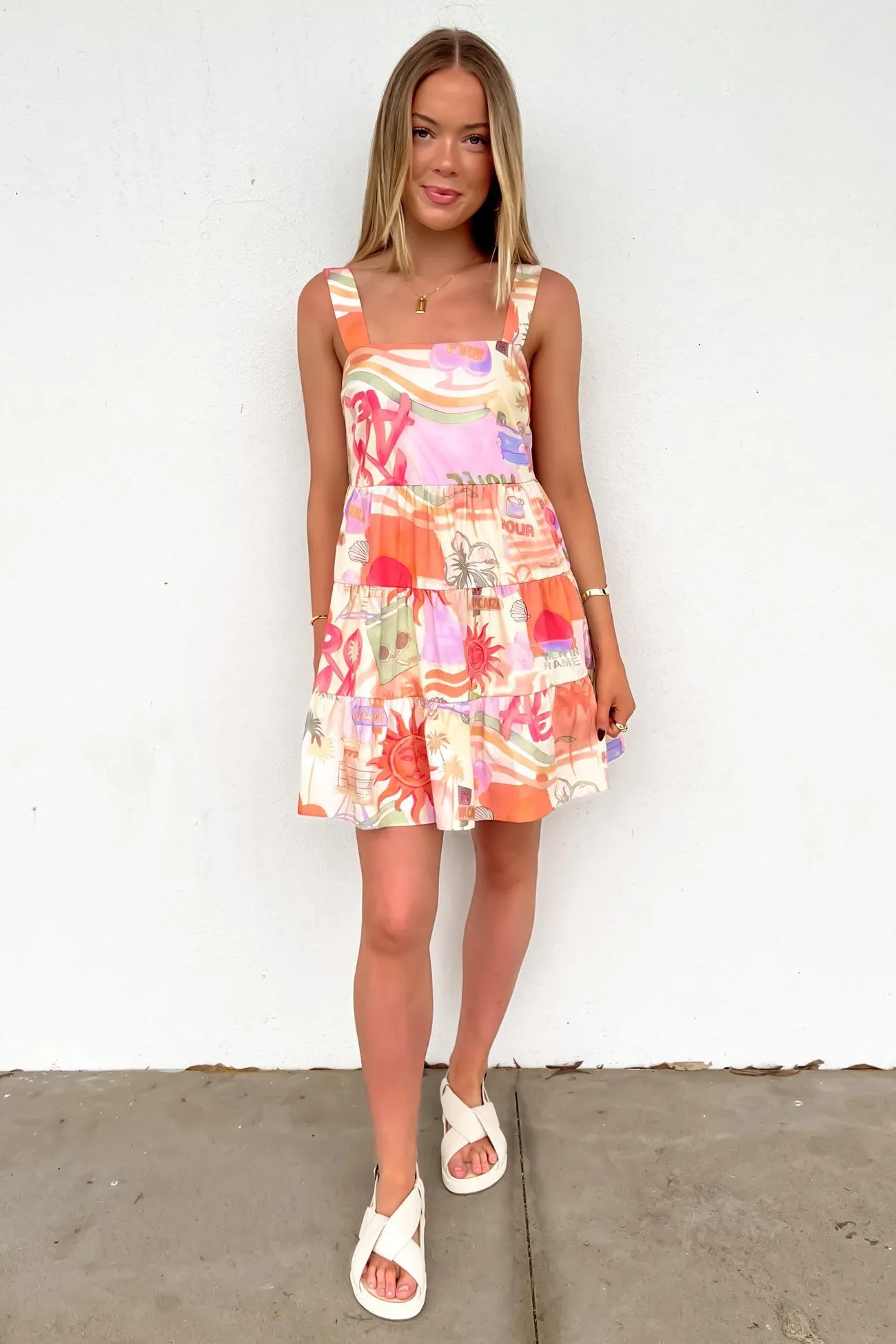 Crystal-Detail Remy Mini Dress Roame