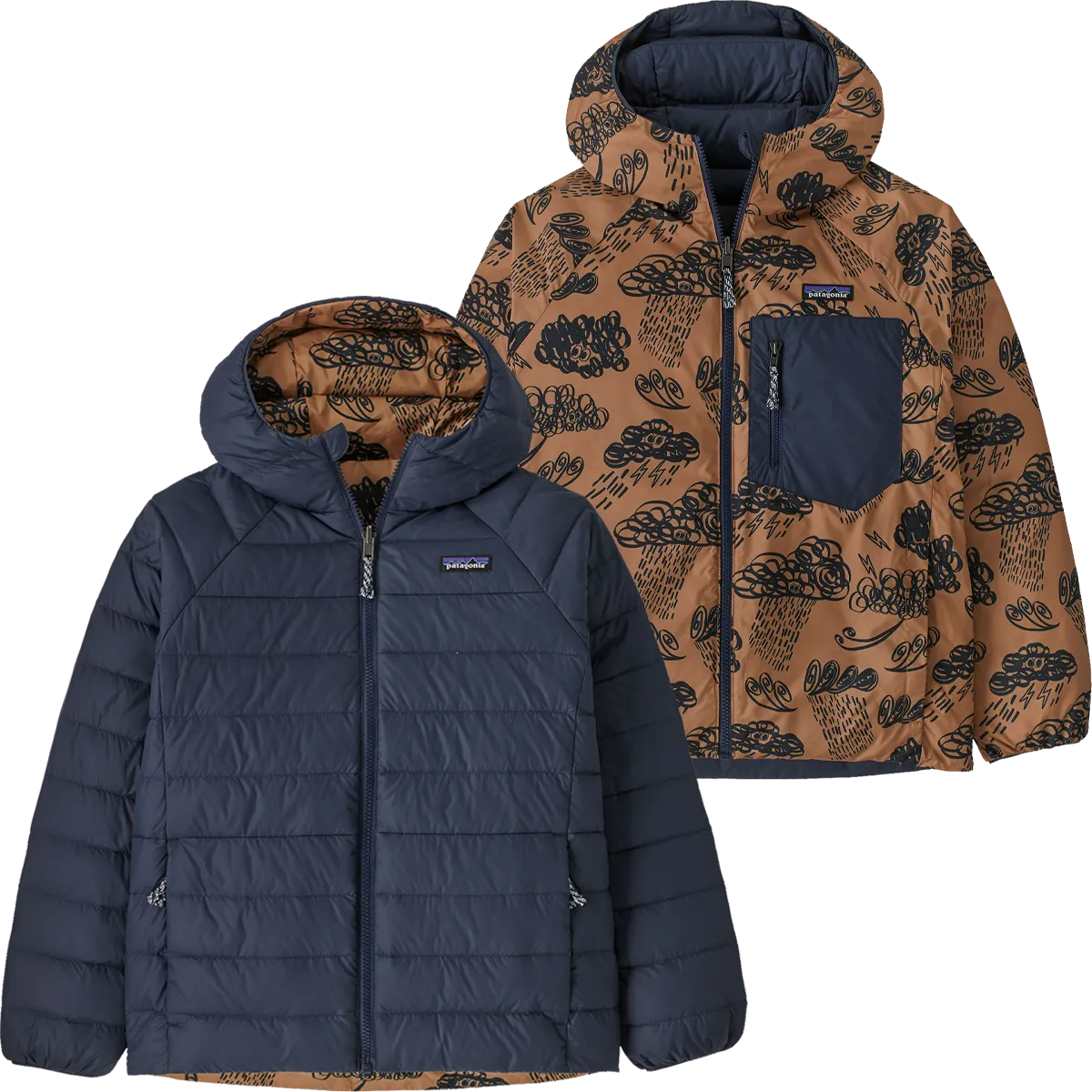 Youth Reversible Down Sweater Hoody Tactical Wear Transitional Weather Piece