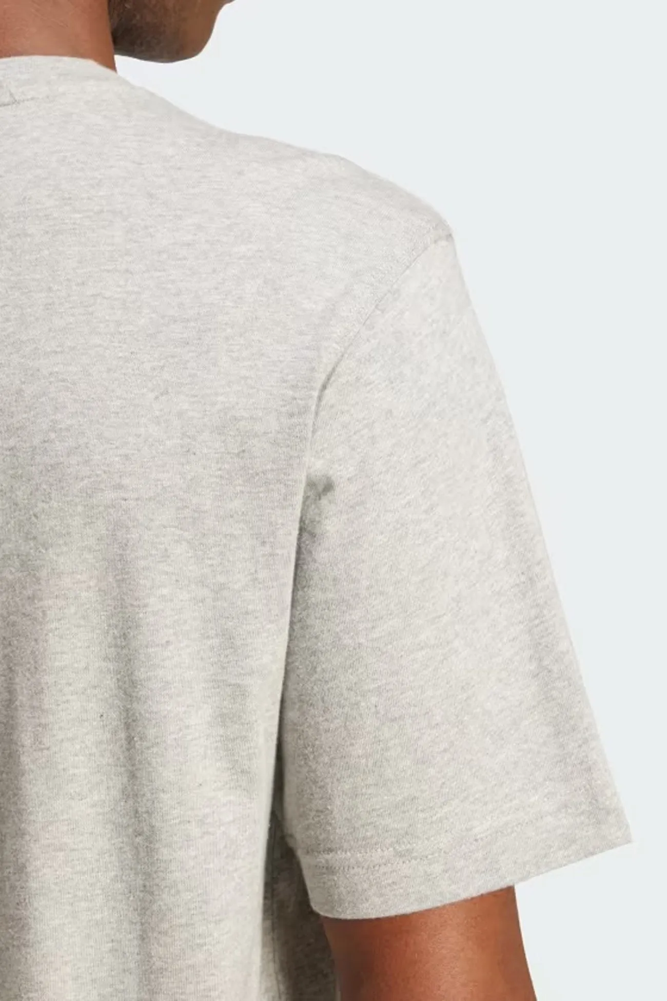 Trefoil Essential Tee Medium Grey Heather Stylish Casual Street Style