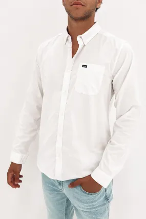 That'll Do Stretch Long Sleeve Shirt White Smart Look