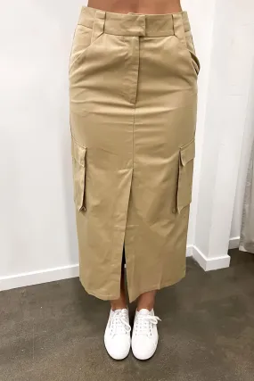 Nikita Cargo Midi Skirt Latte Trendy Mood Bohemian vibe