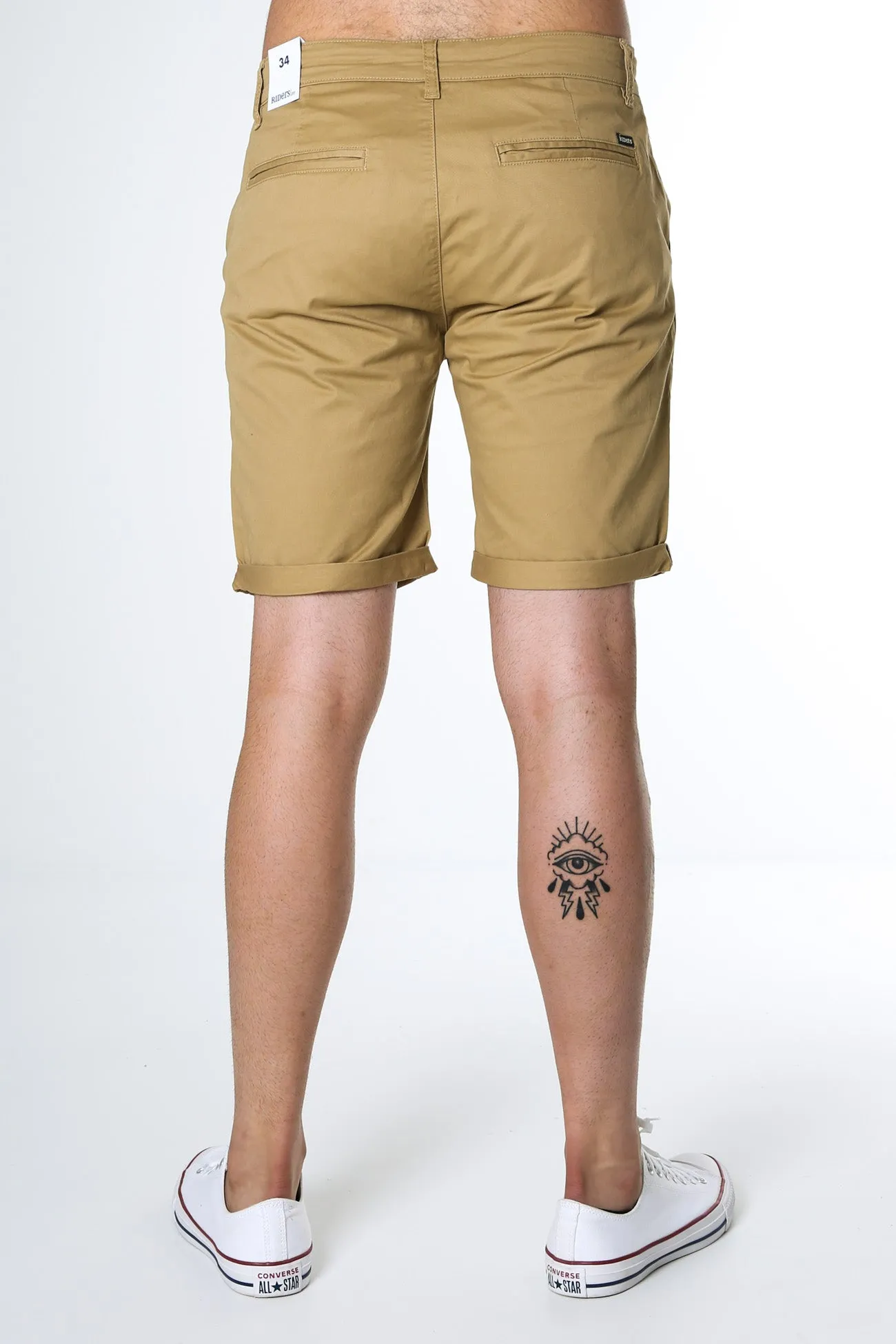 Chino Short Light Camel plus-size choice Everyday Basic