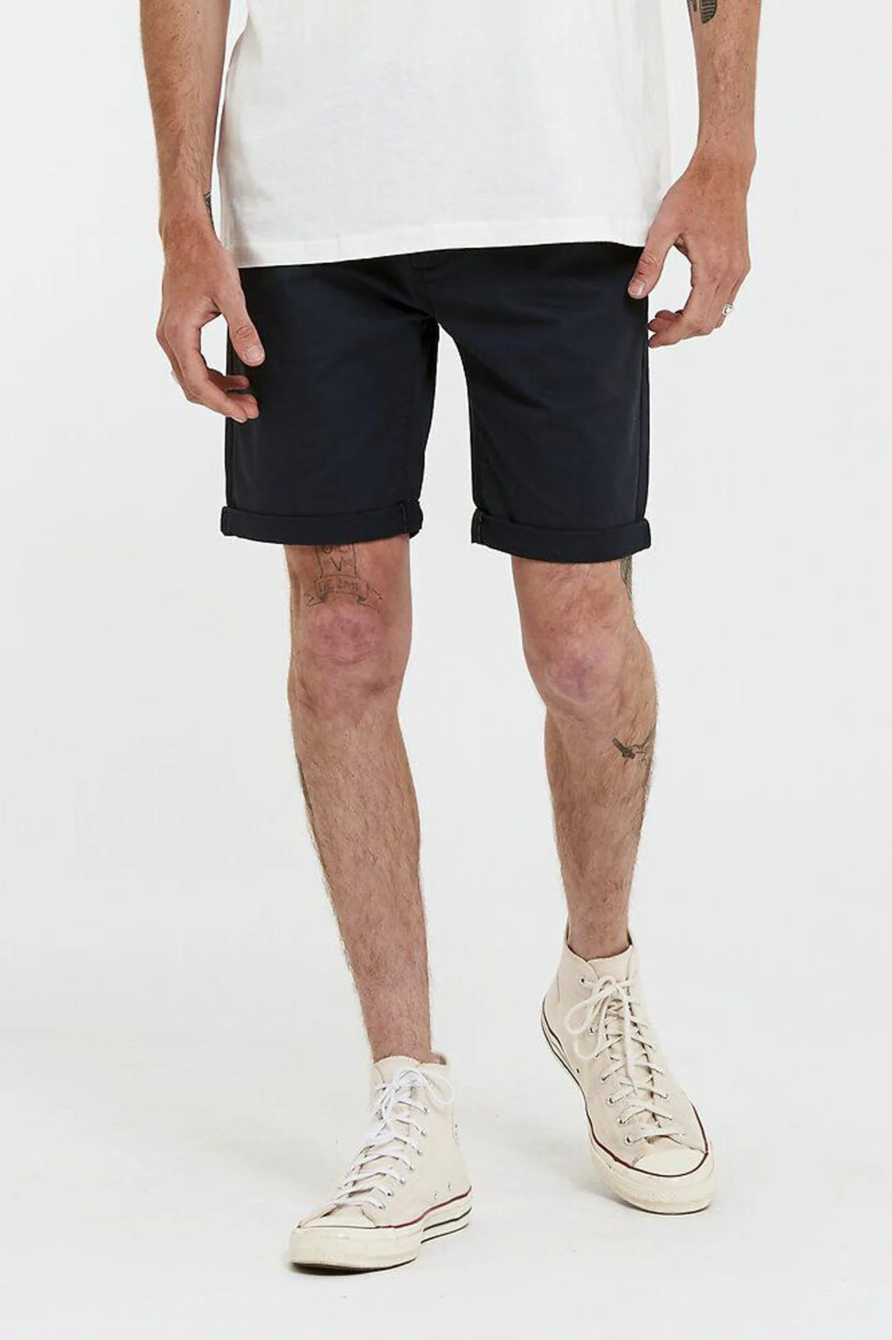 Chino Short Navy Tailored Design Hassle free maintenance
