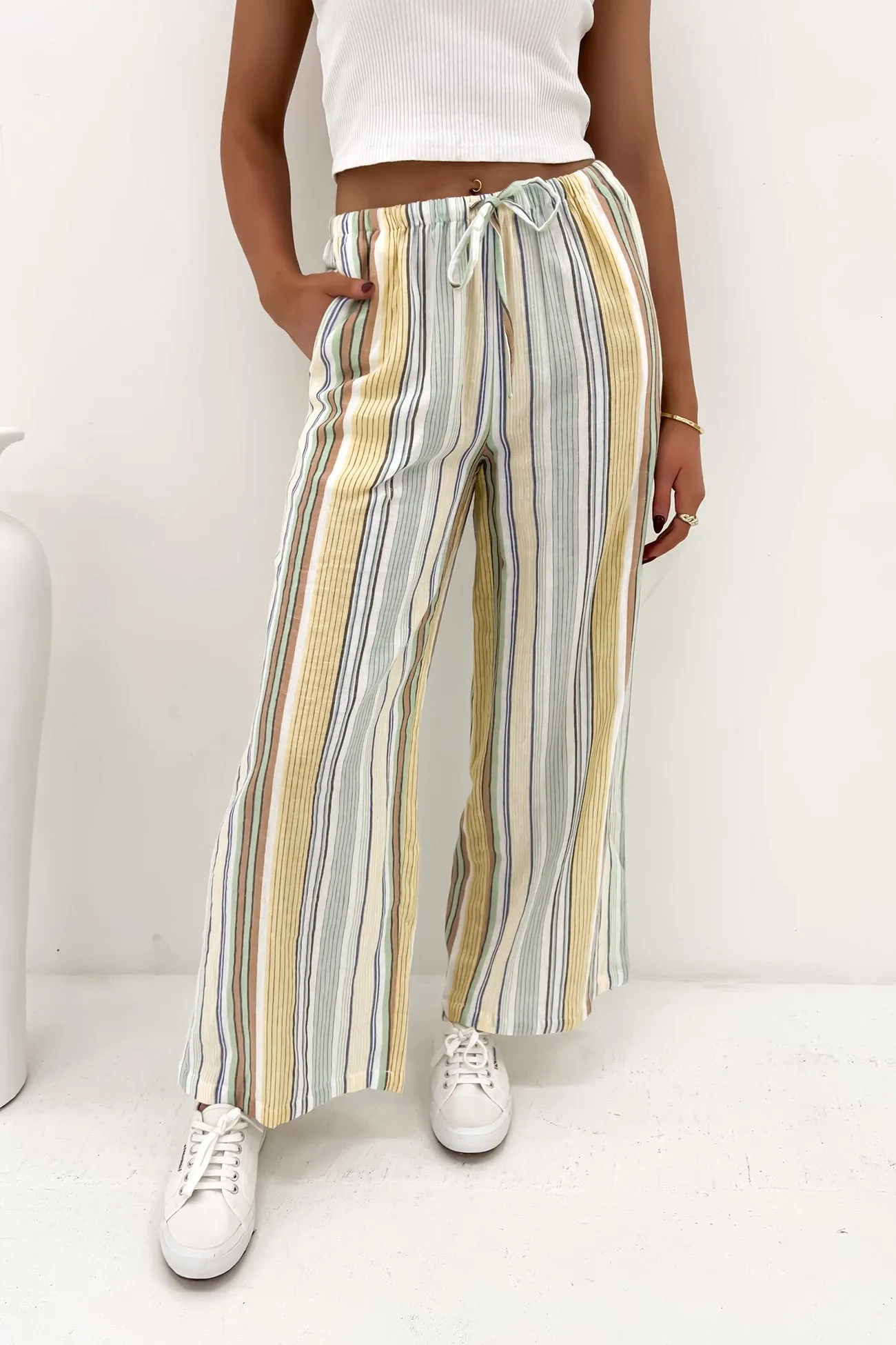 Cindy Pant Green Organic Cotton