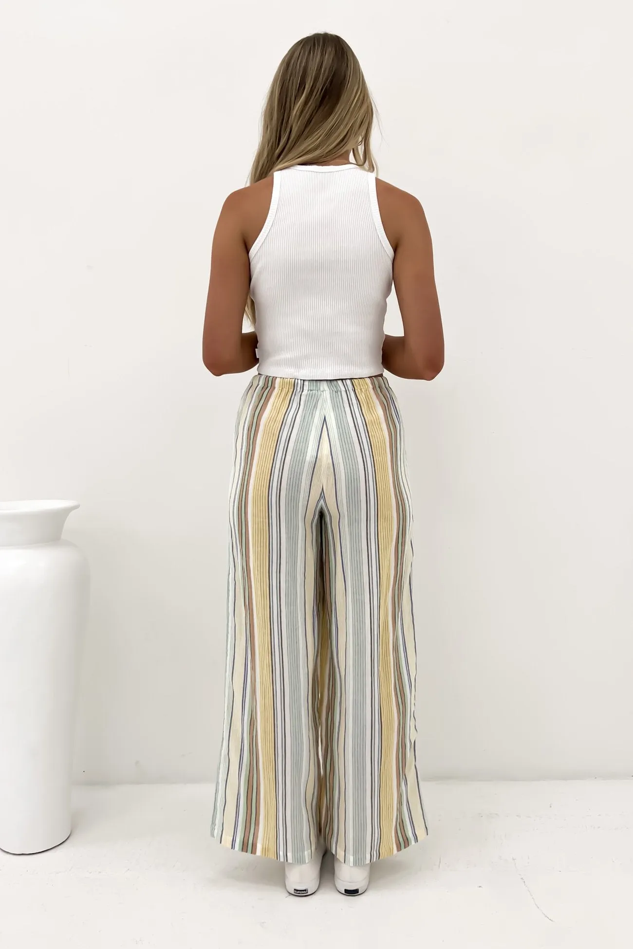 Belt loops Easy Match Cindy Pant Green