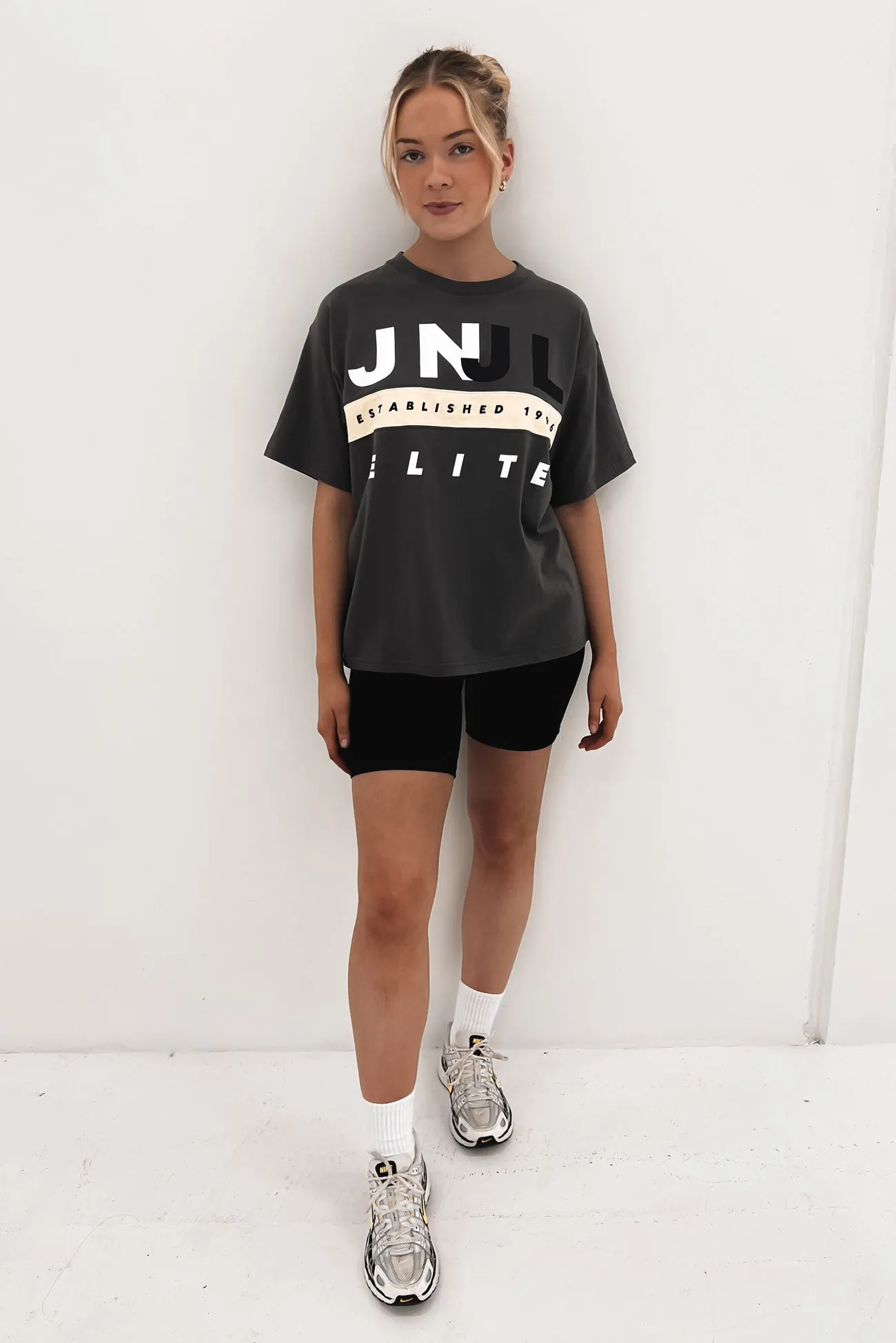 Landon Tee Charcoal Cozy Wear Valentine's Day