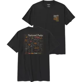 National Park Outline Checklist Tee Minimalist purity Easy-Going Style