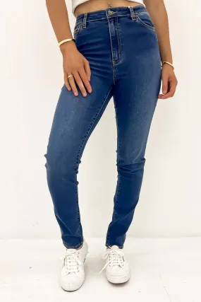 Simple Attire Classic High Slim Jean True Indigo