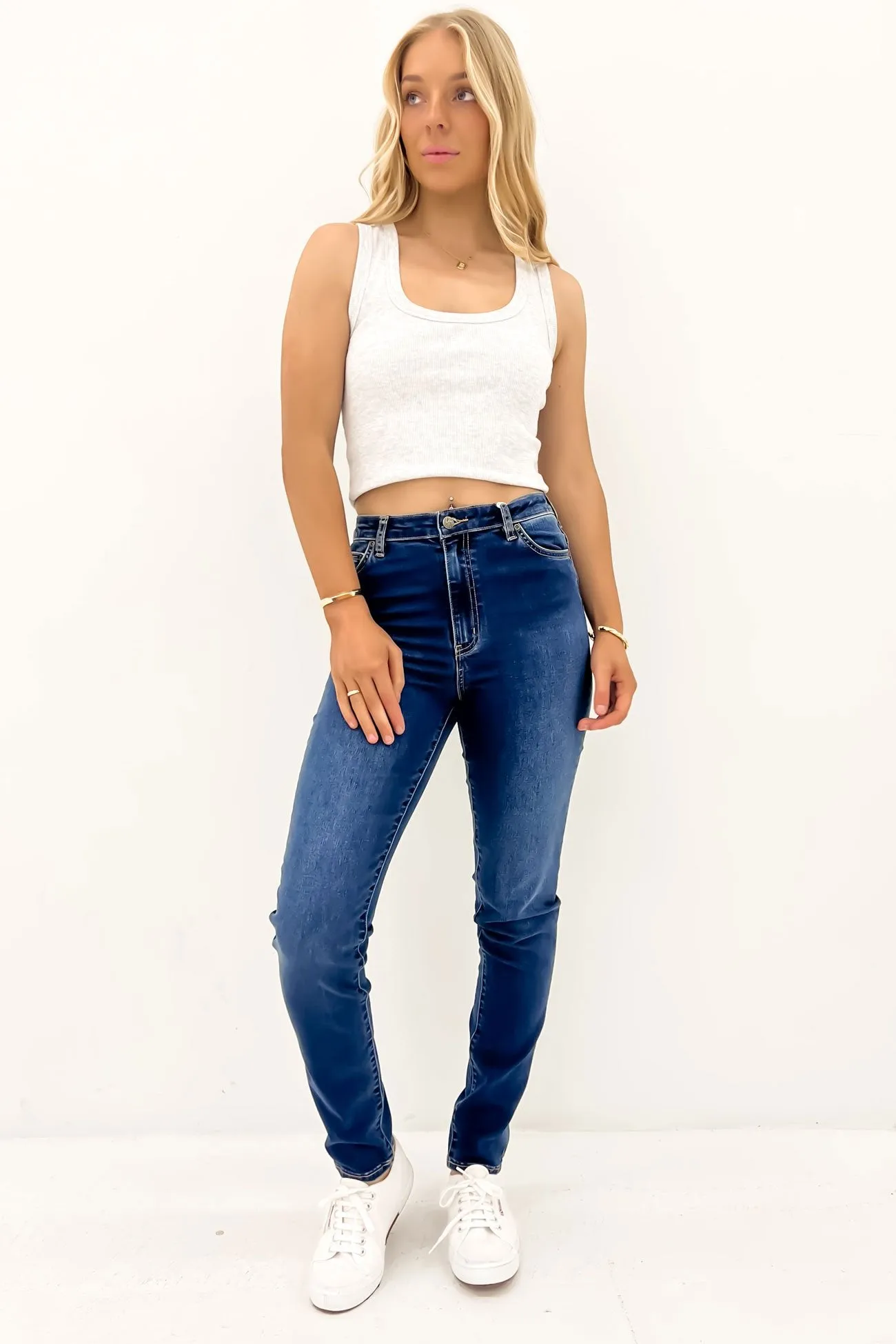 Classic High Slim Jean True Indigo Natural Look Body Fit Ready