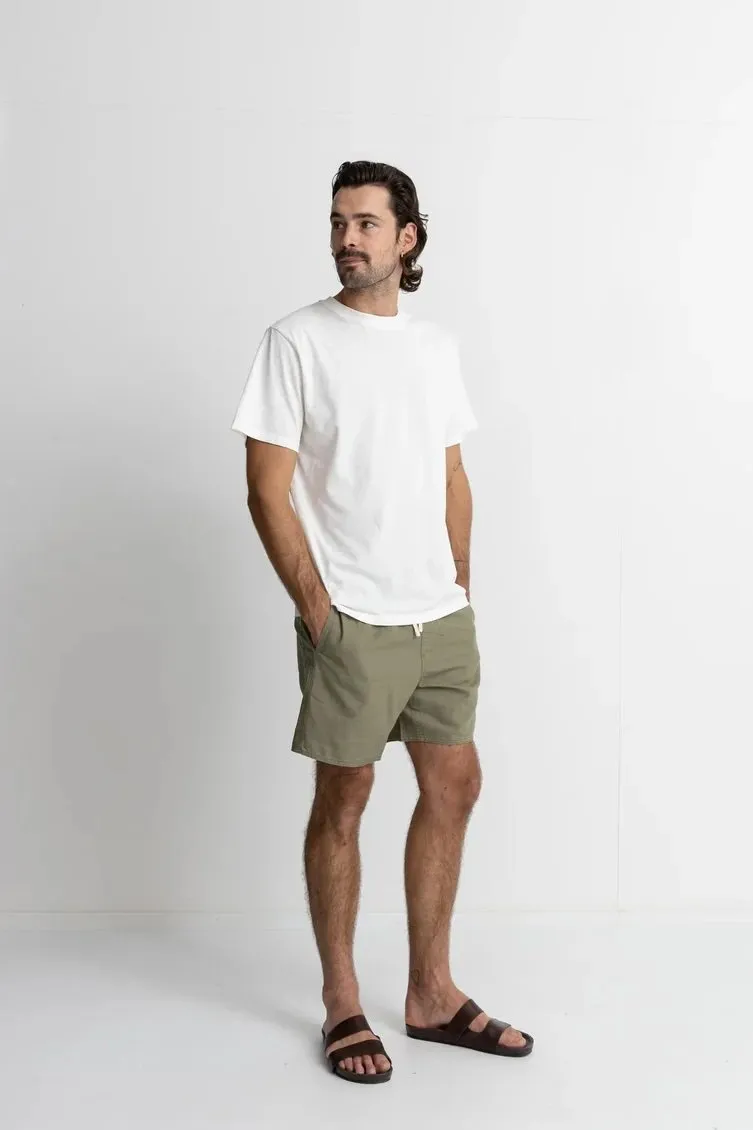 Classic Linen Jam Olive volleyball outfit stripe design