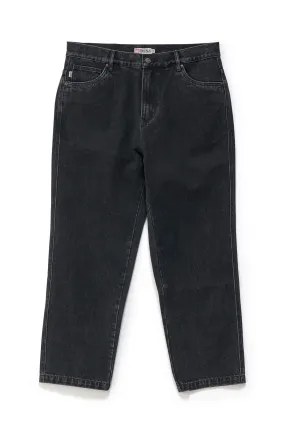 Denim Standard Jean Faded Black Classic Five Pocket Design Weekend Warrior Smooth