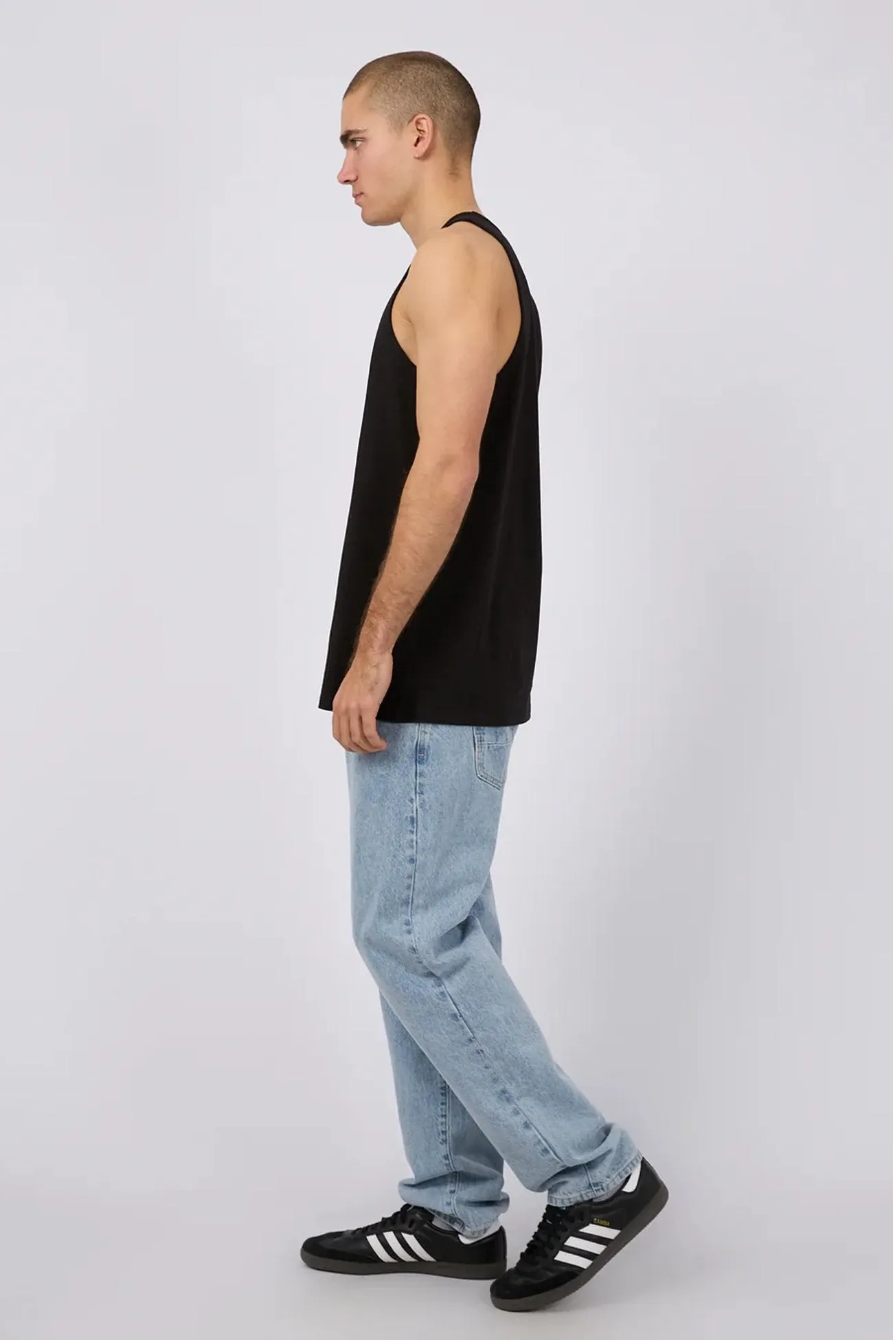 Sweat Proof Barrier rigid use Classic Singlet Black
