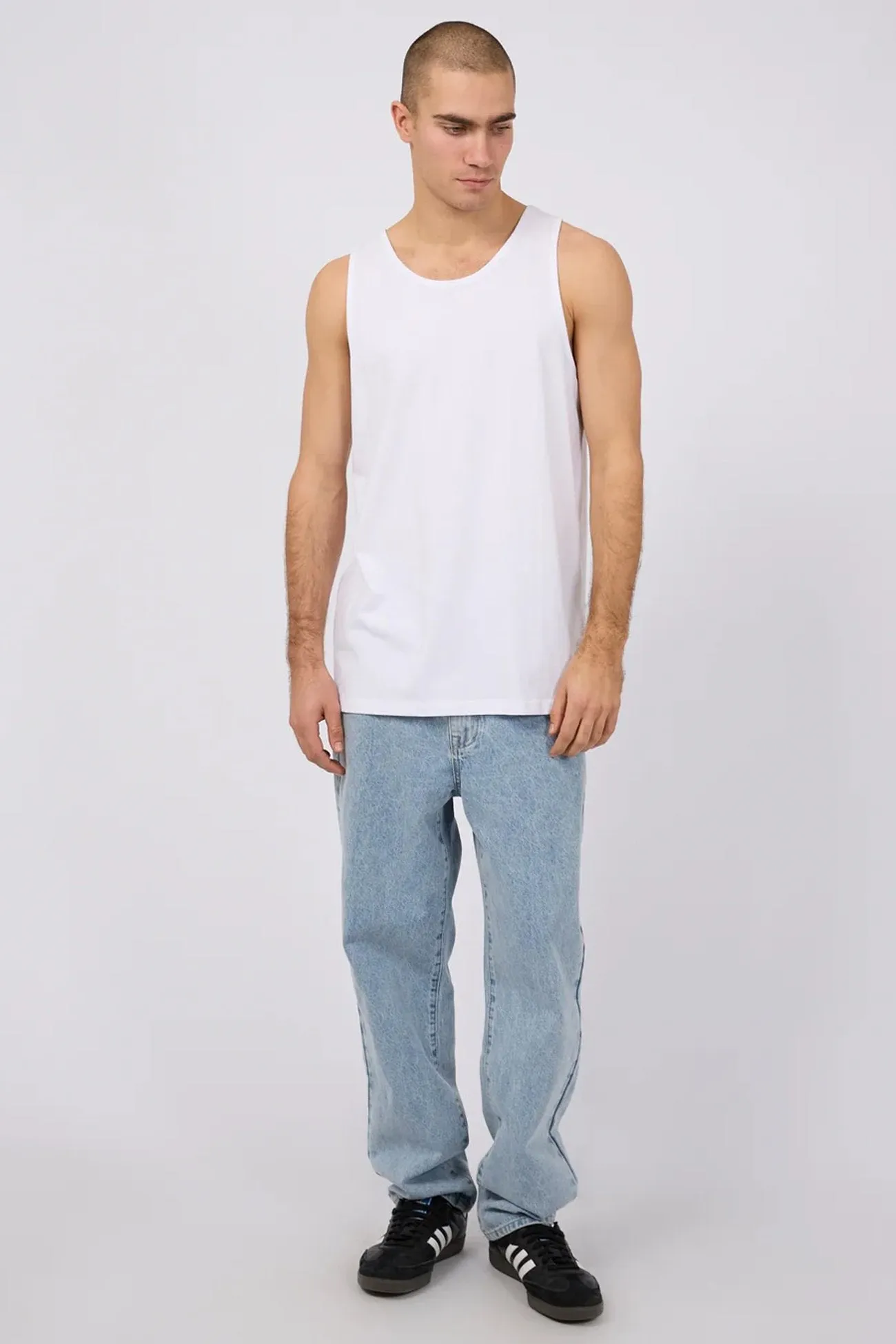 Impact Resistant dust resistant Classic Singlet White
