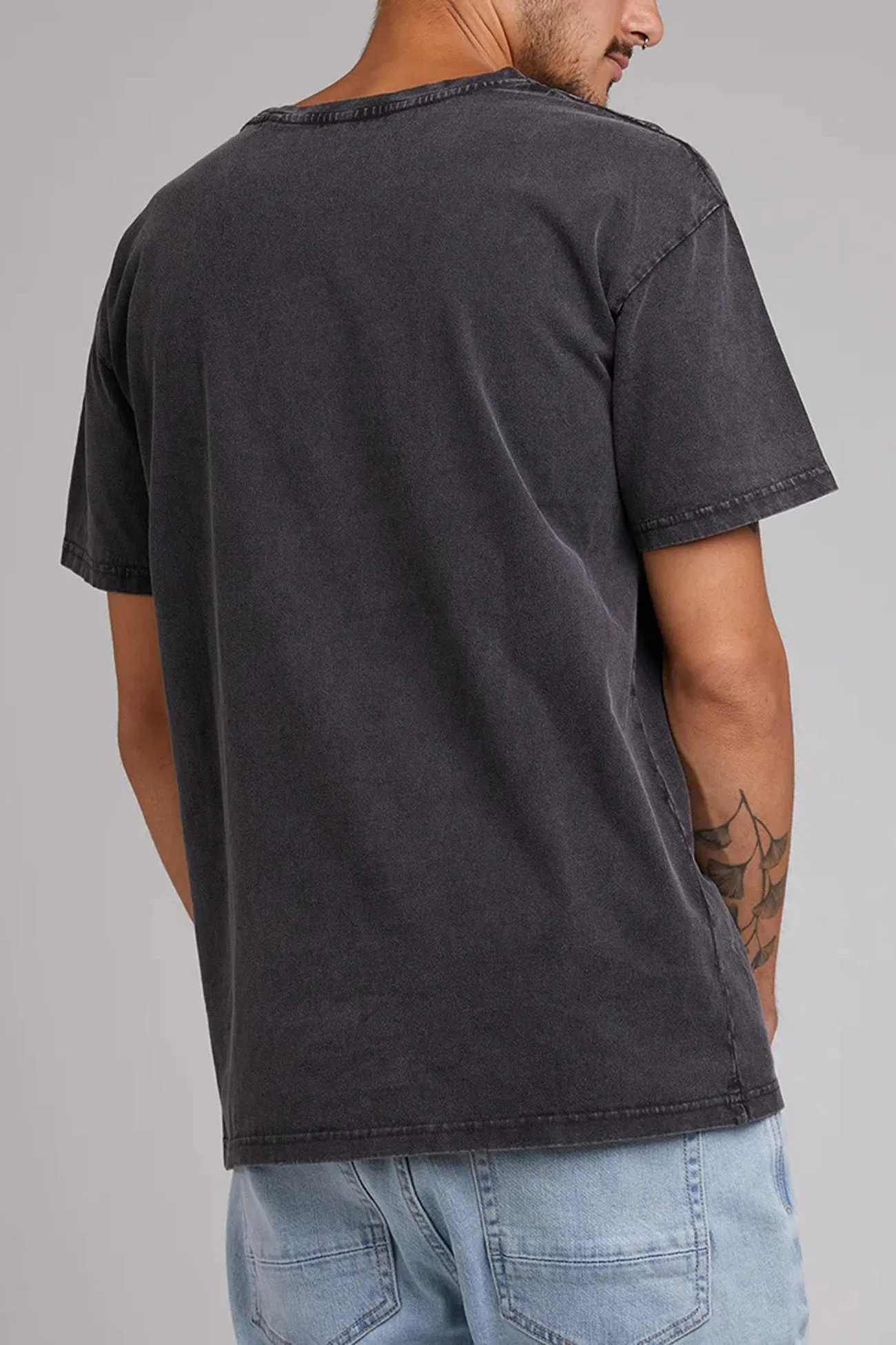 Classic Tee Vintage Black Everyday Wear Bright Color