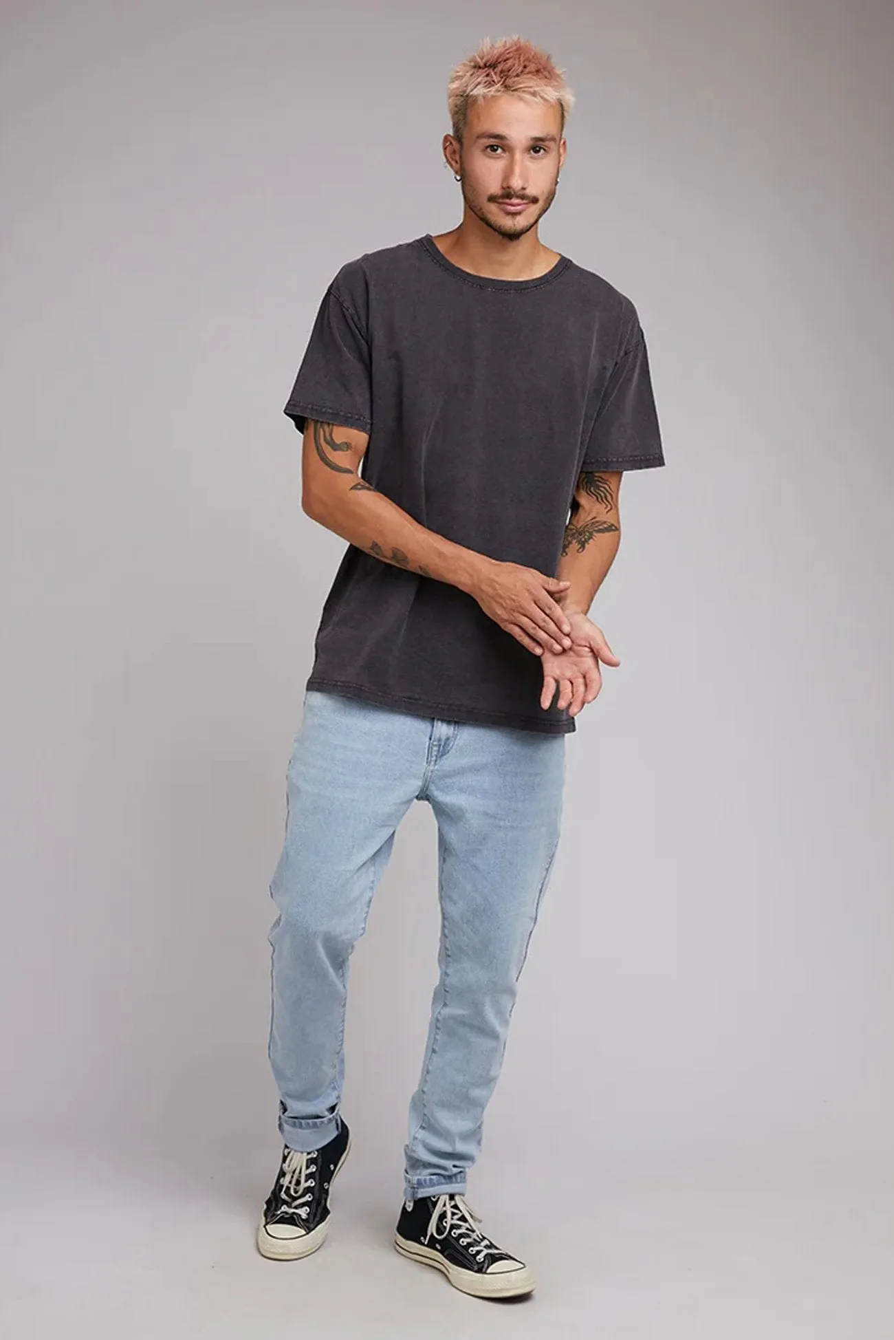Regular Fit Stylish Outfit Classic Tee Vintage Black