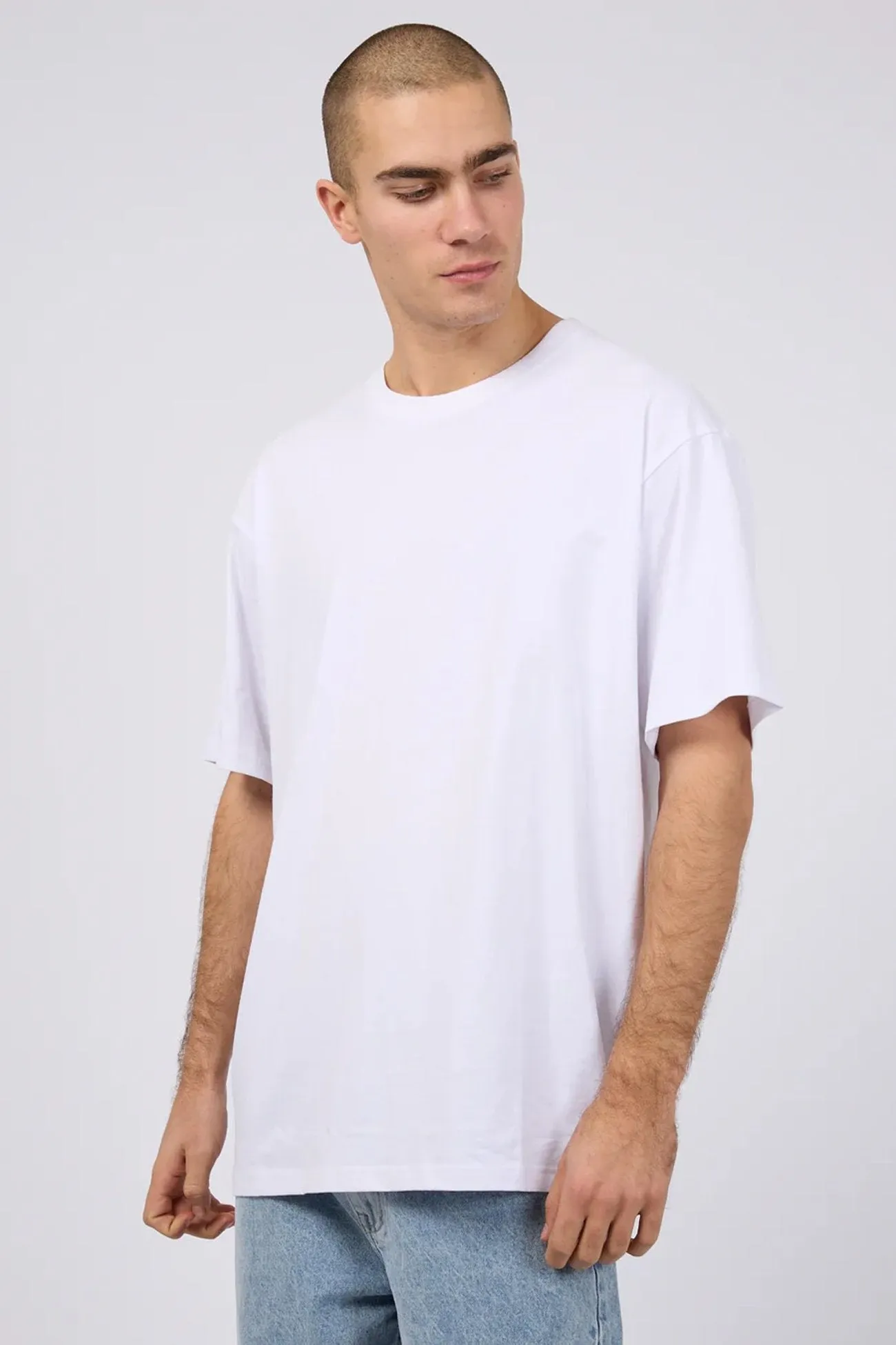 Classic Tee White Comfy Comfort Relaxed Comfort Fit