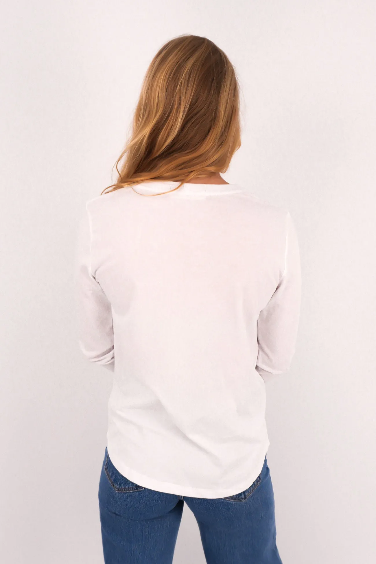 Pet related Signature Long Sleeve Tee White