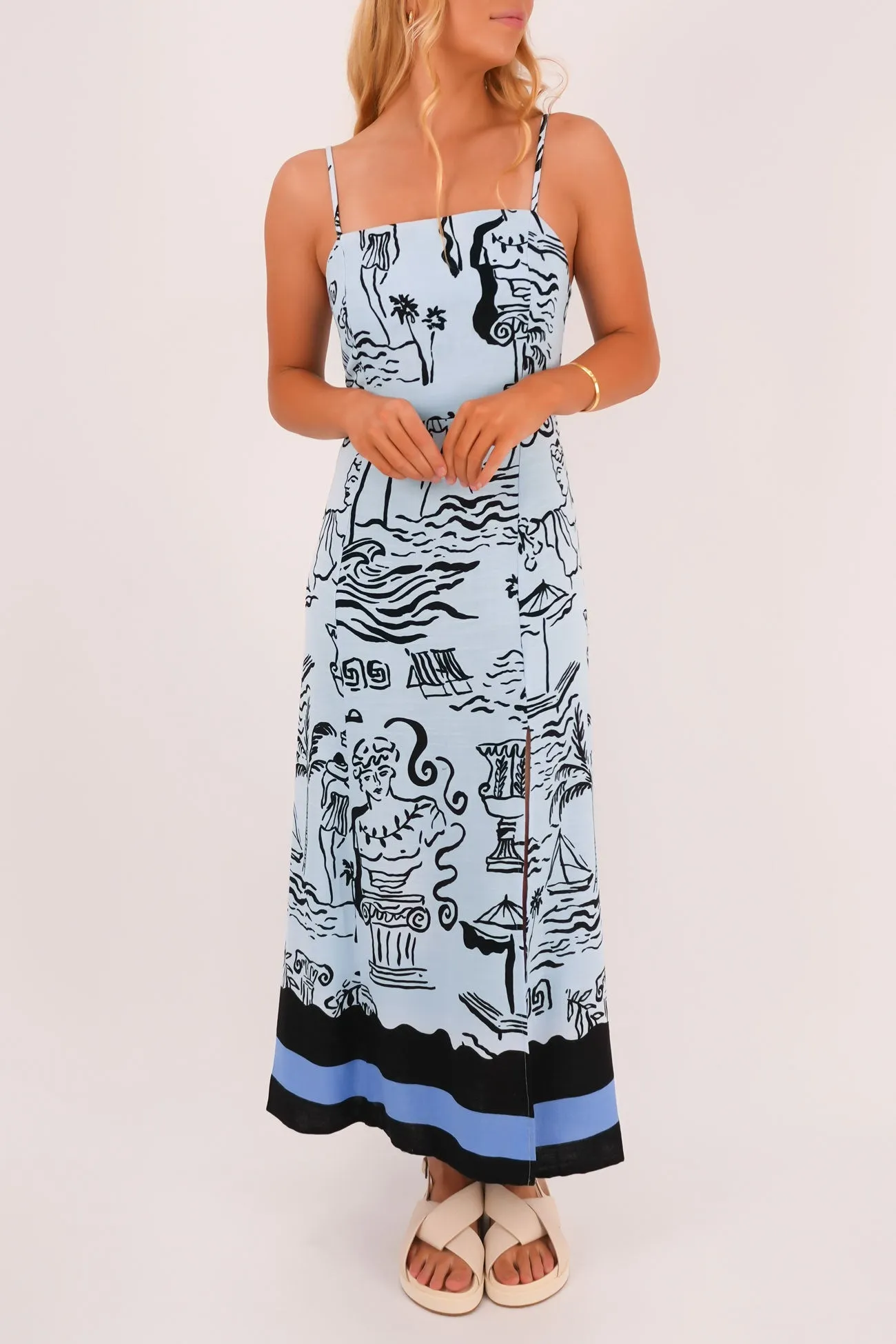 Karoline Midi Dress Alexandria City Layering Calm Movement