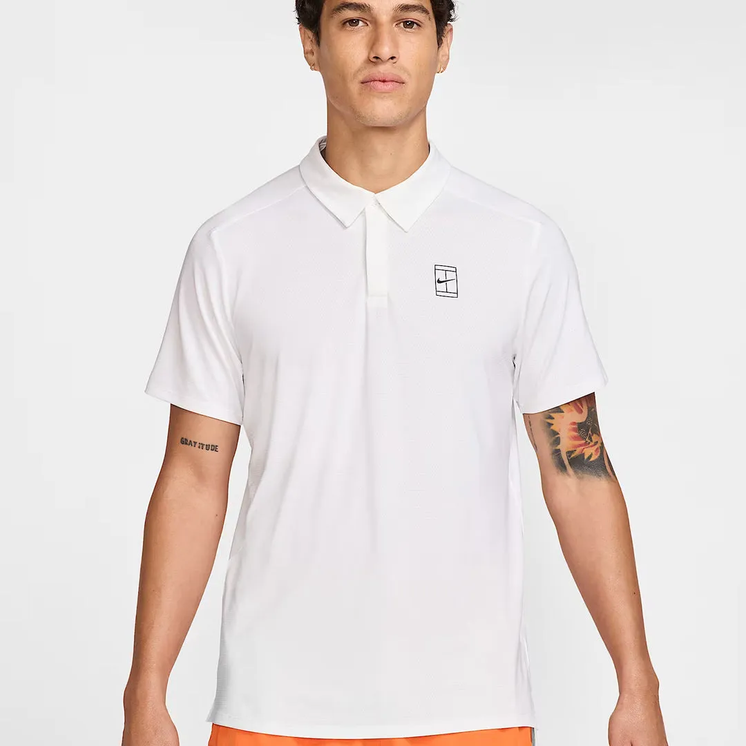 Clean Cut Nike Men's Advantage Polo - White Storm Core PreShrunkFabric