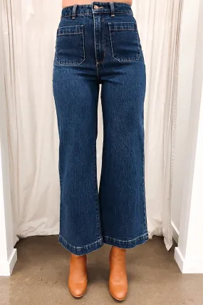 Sailor Jean Eco Ruby Blue Clean Finish Textured Family Style Autumn Days