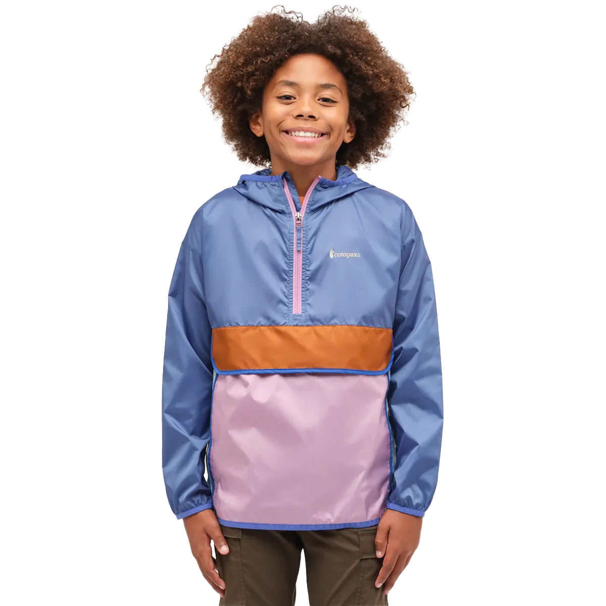 Outdoor Adventure Wear Convertible Cuff System Youth Teca Half-Zip Windbreaker