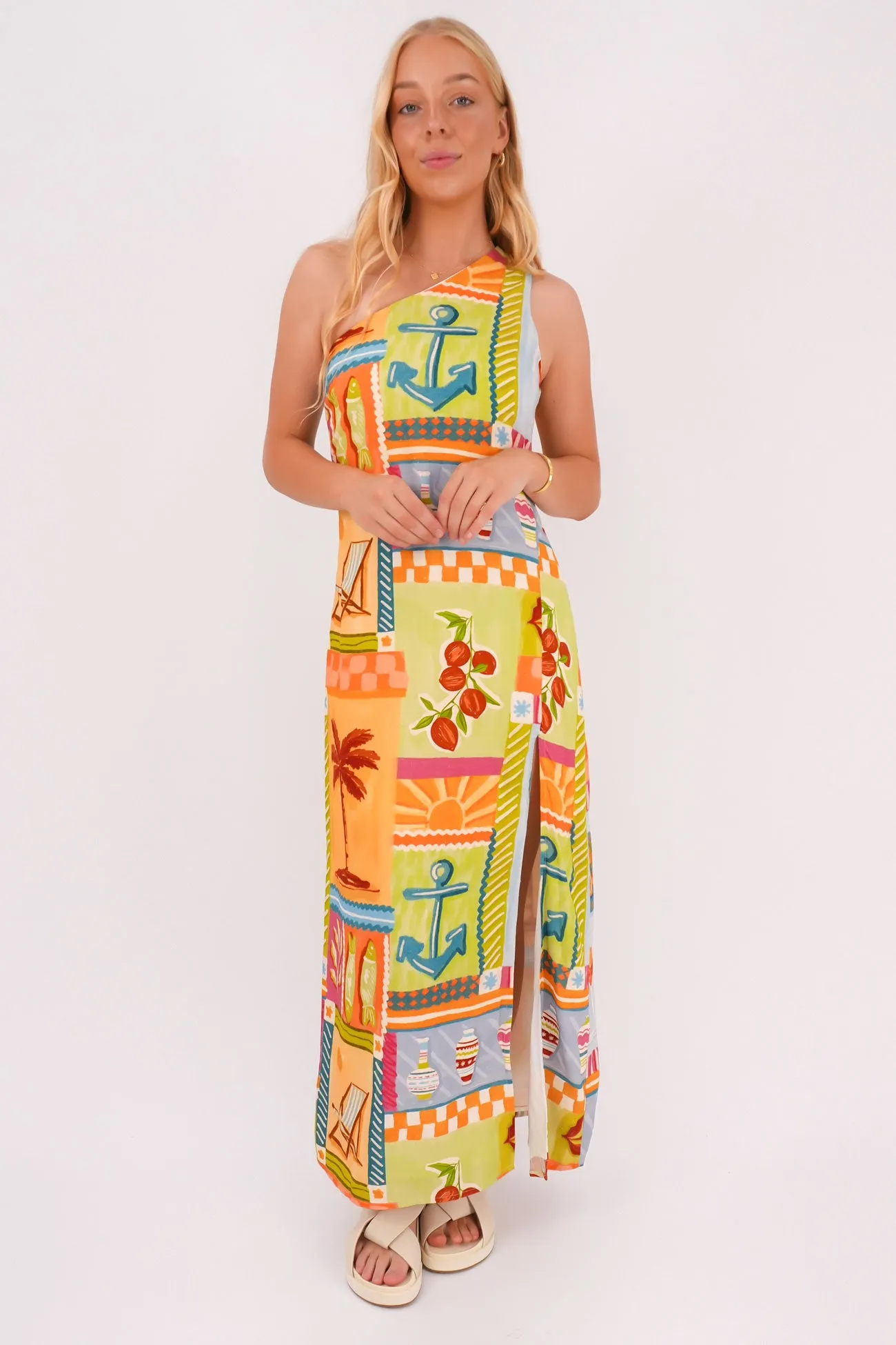 Burnett Maxi Dress Ashna Style focused